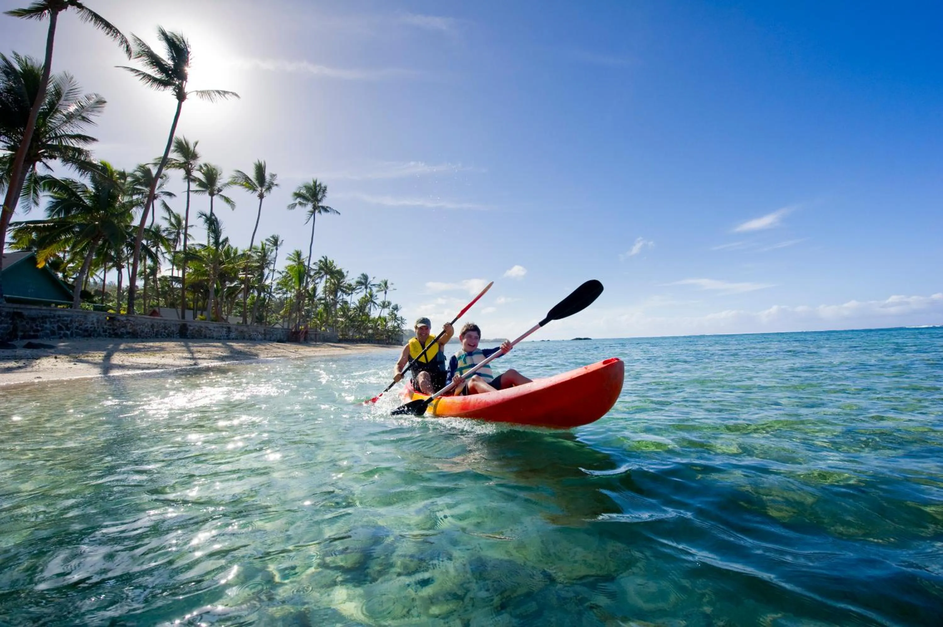 Canoeing in Fiji Hideaway Resort & Spa