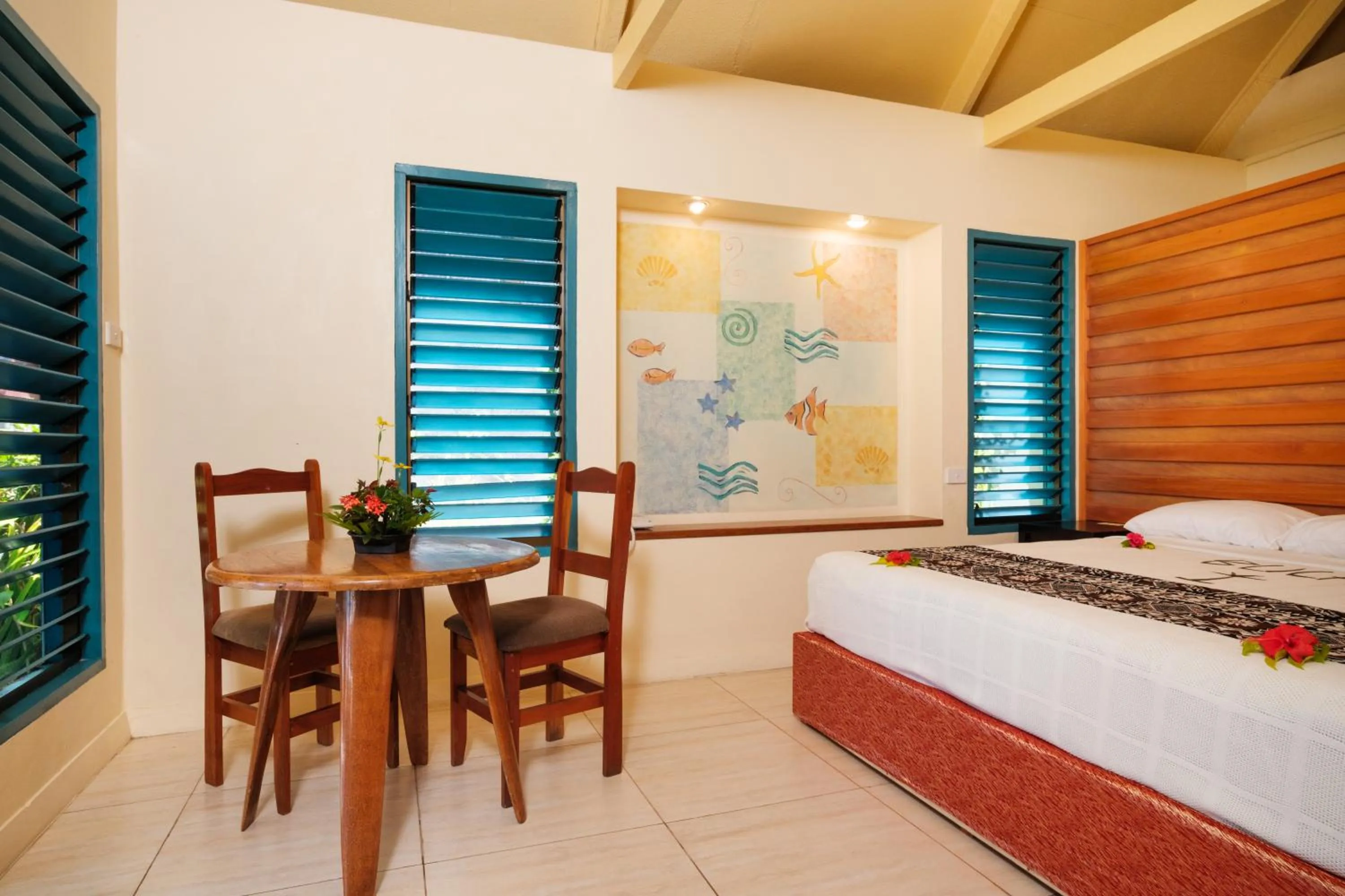 Bed in Fiji Hideaway Resort & Spa