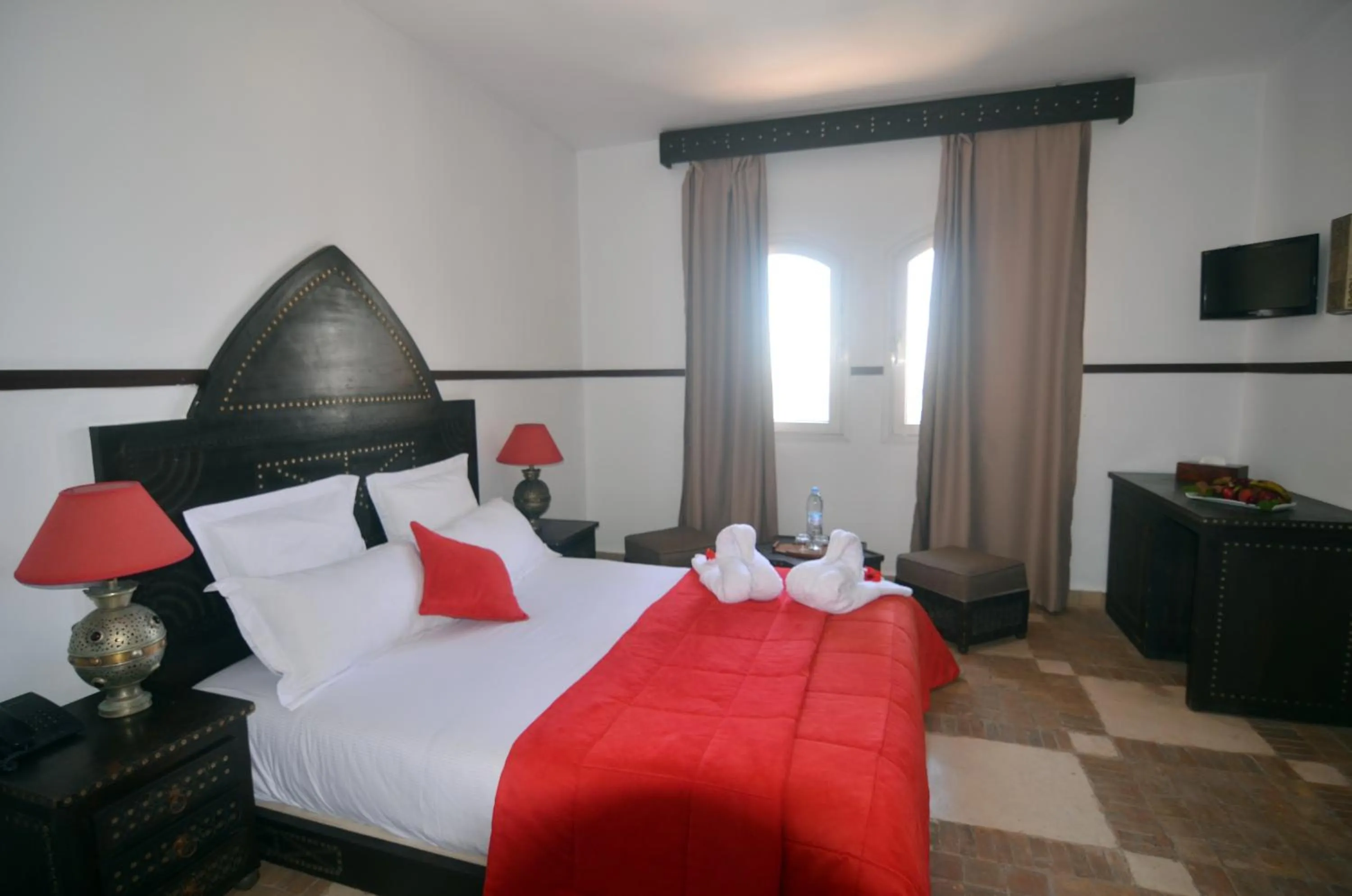 Bed in Hôtel Océan Vagabond