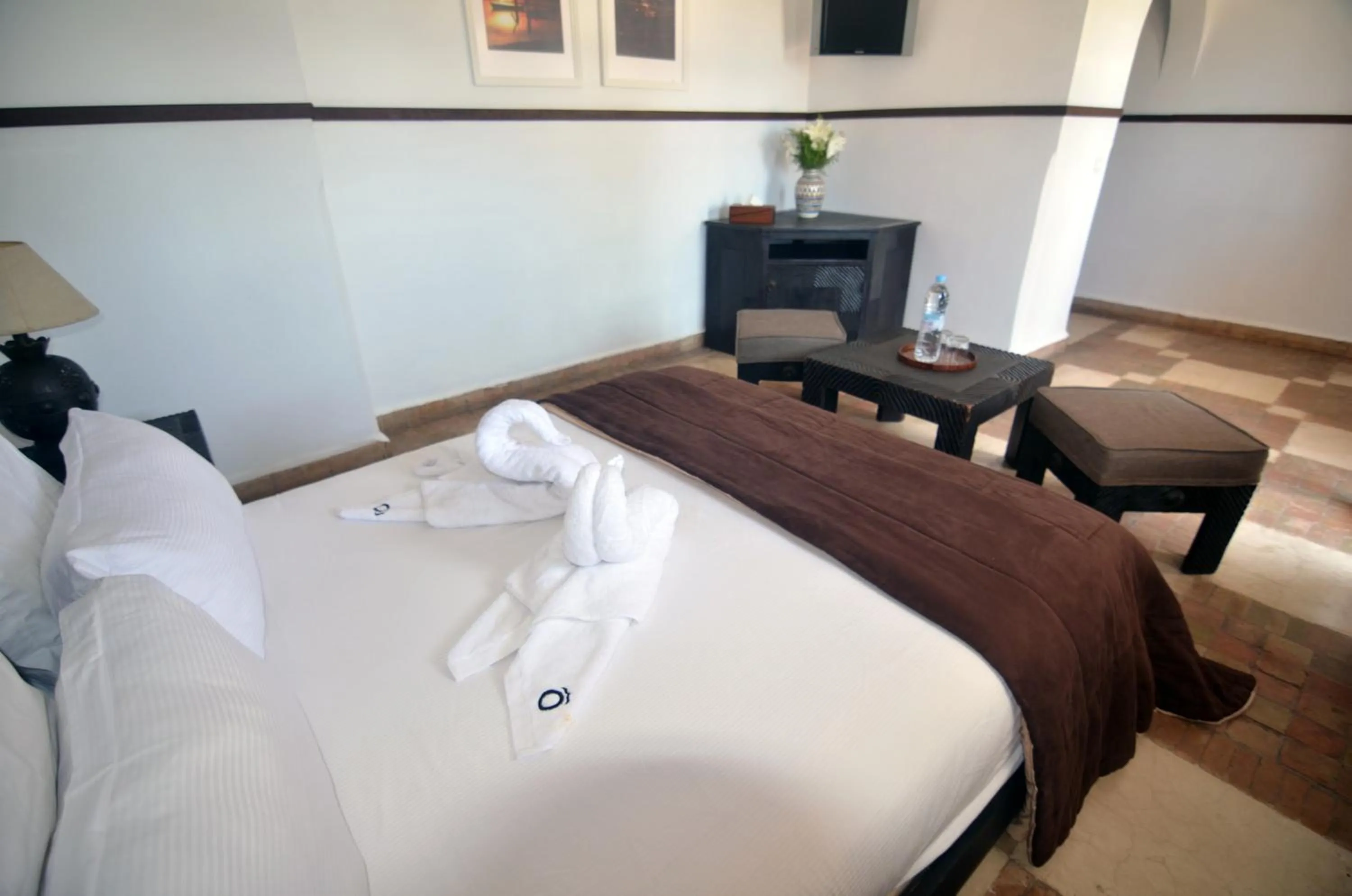 Bed in Hôtel Océan Vagabond