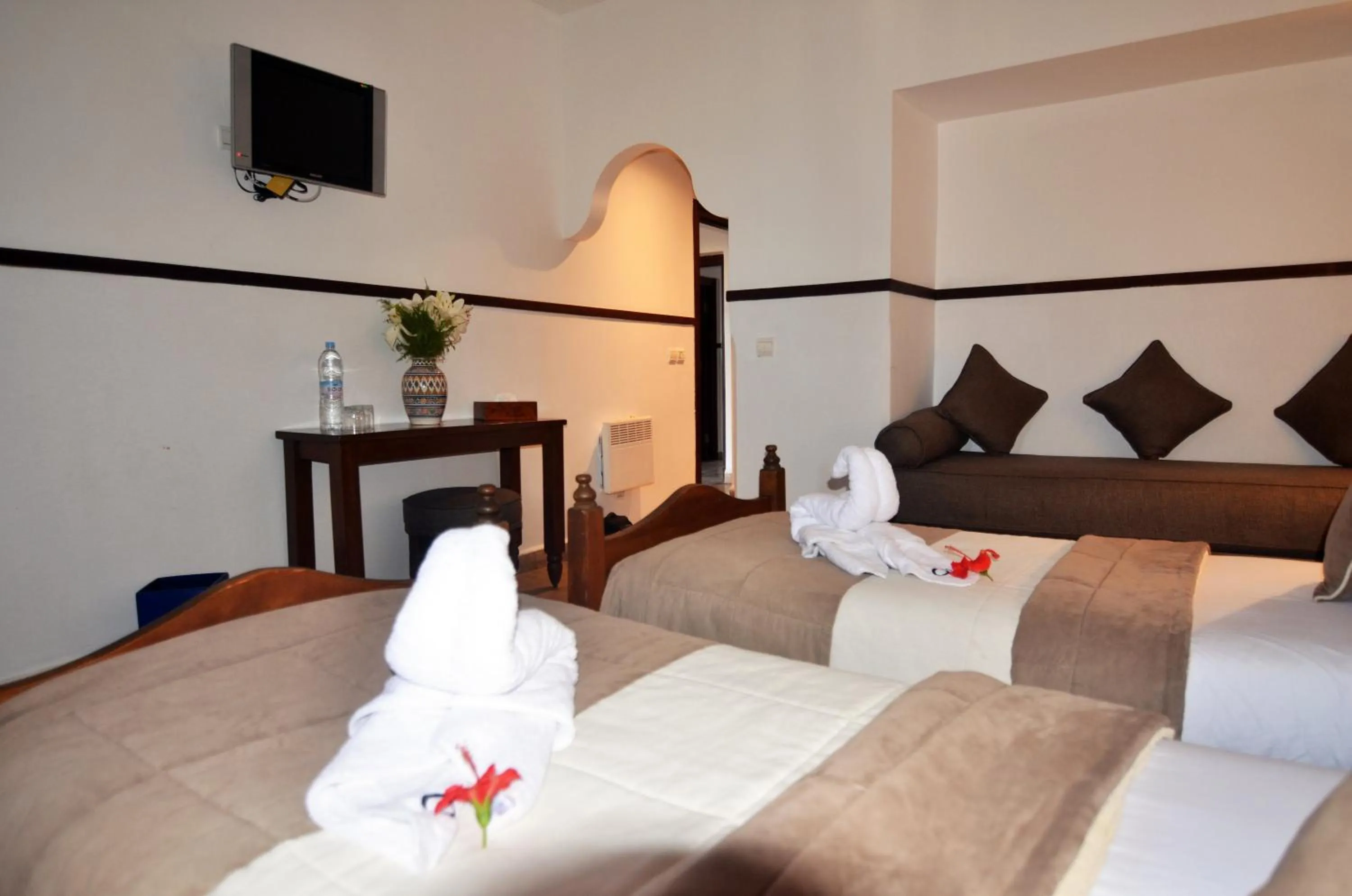 Bed in Hôtel Océan Vagabond