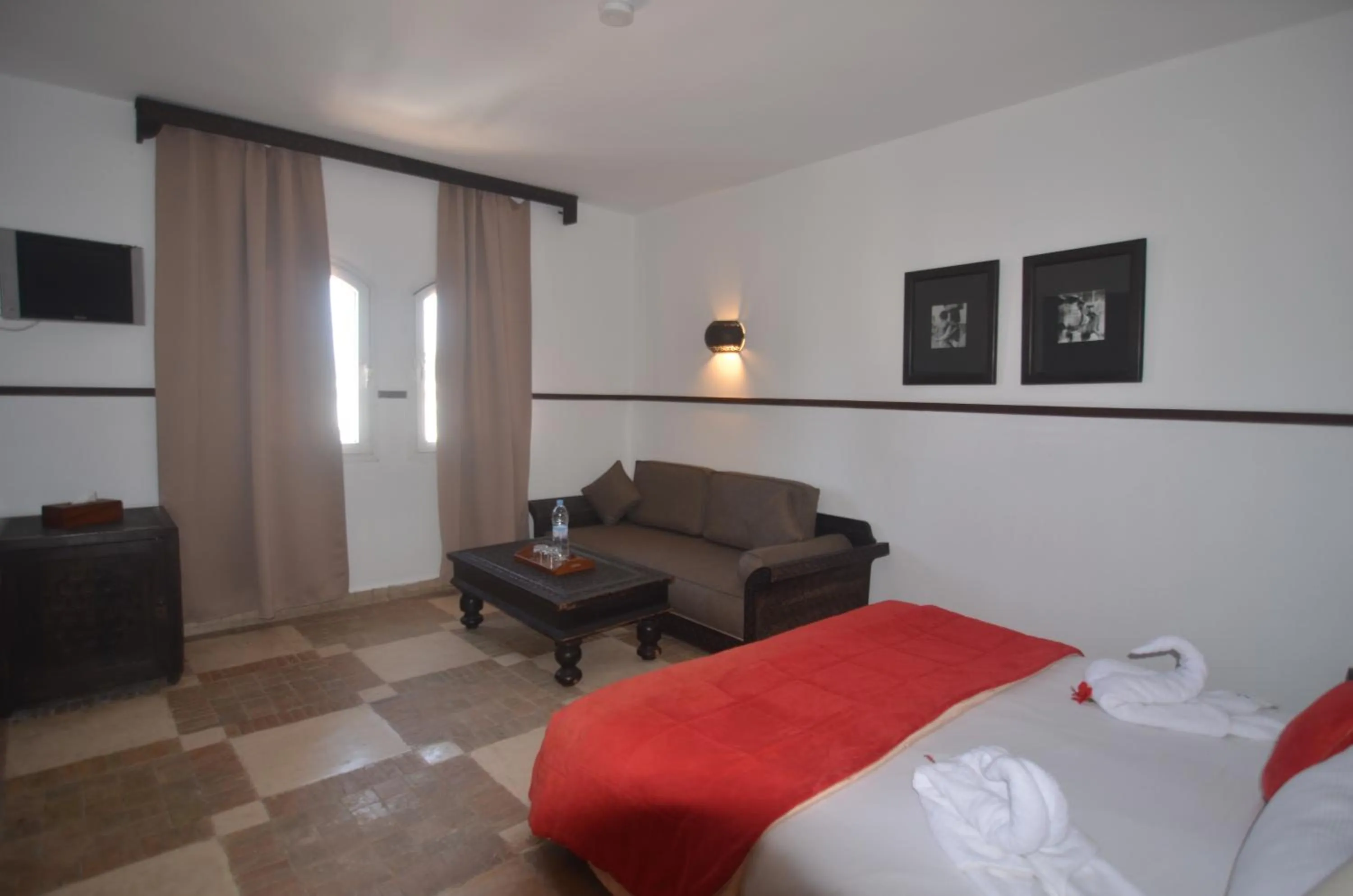 Bed in Hôtel Océan Vagabond