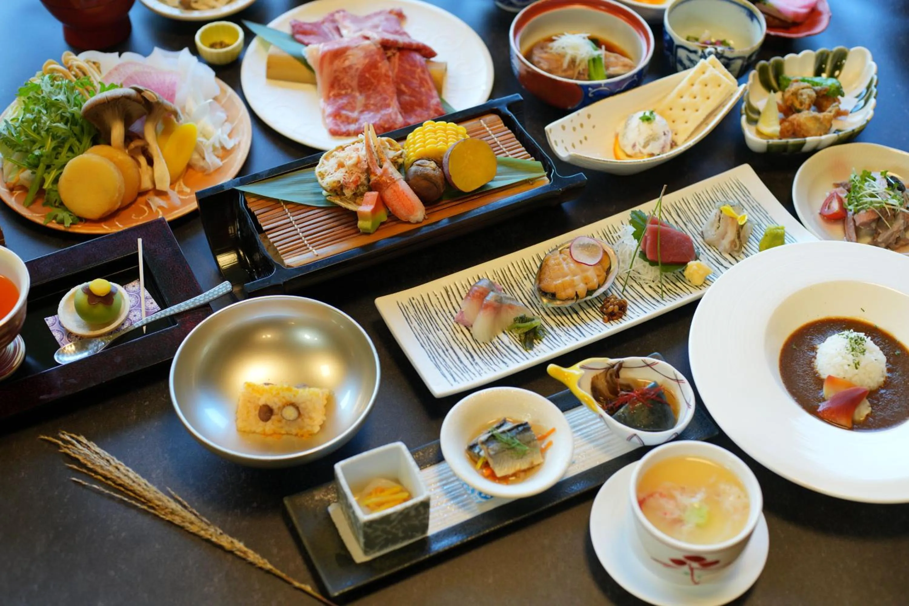 Food and drinks in Jozankei Onsen Yurakusoan