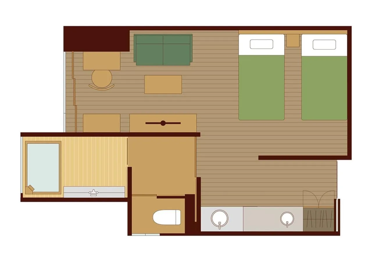Floor plan in Jozankei Onsen Yurakusoan