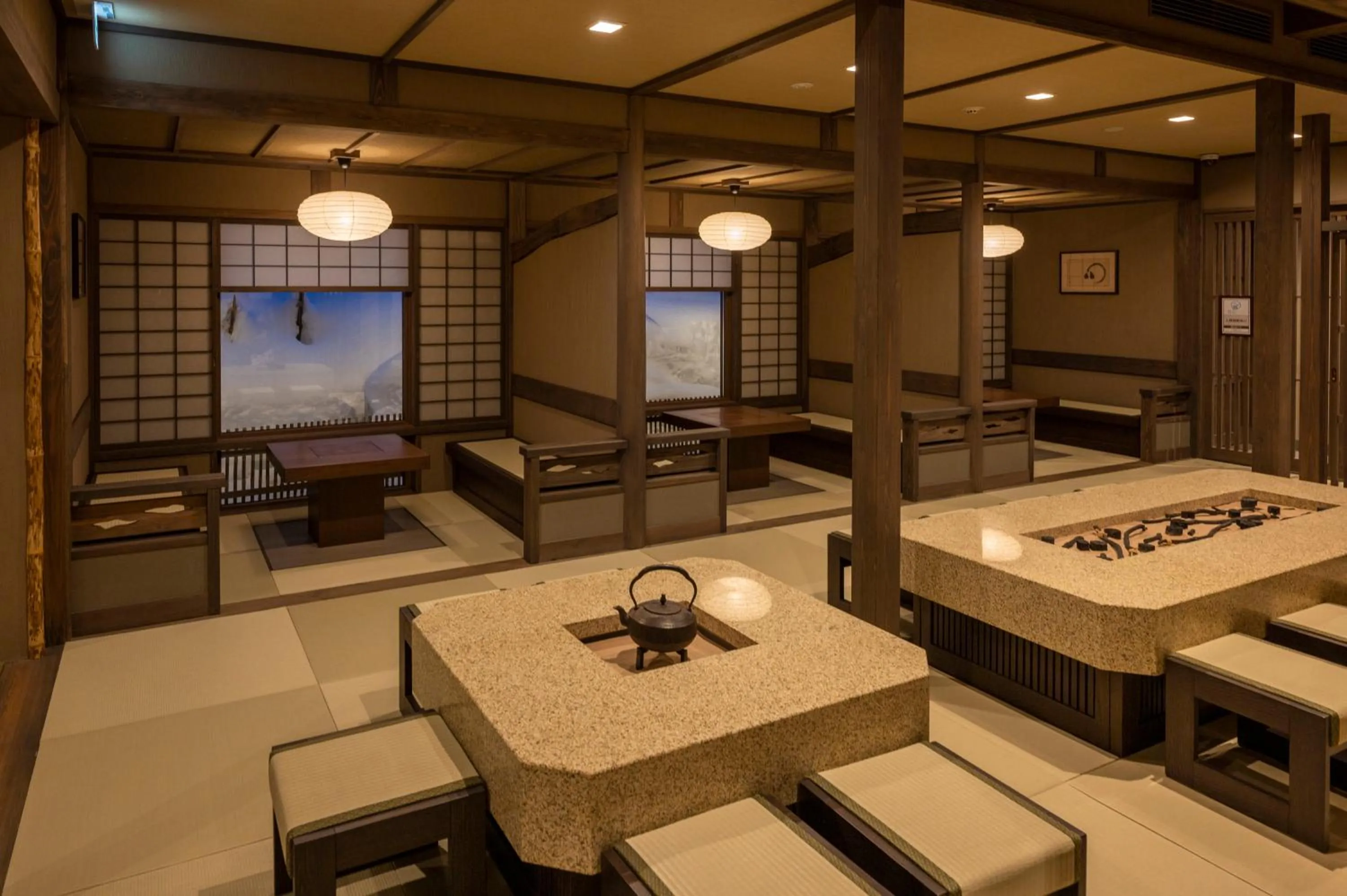 Area and facilities in Jozankei Onsen Yurakusoan