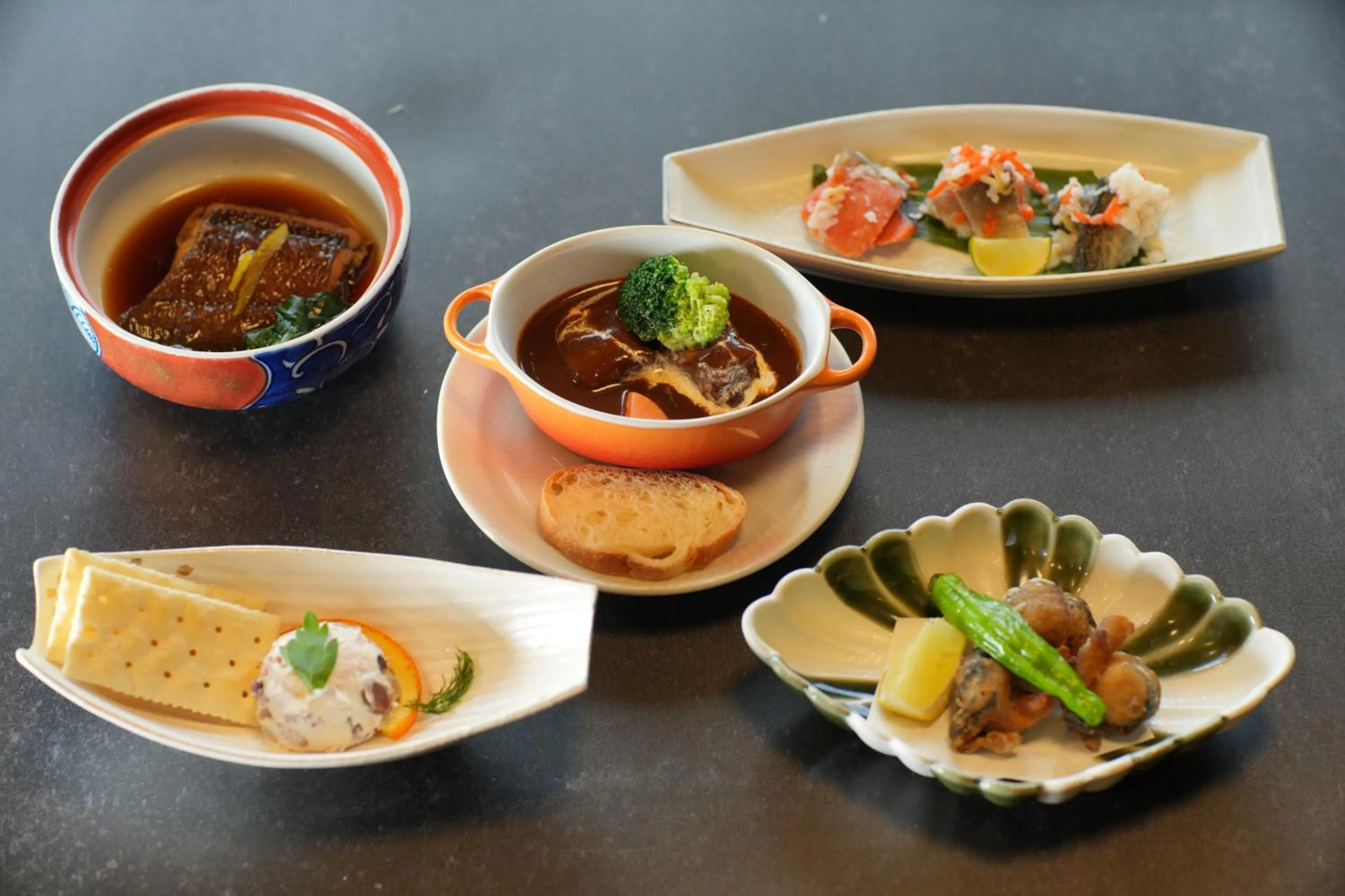 Food and drinks in Jozankei Onsen Yurakusoan