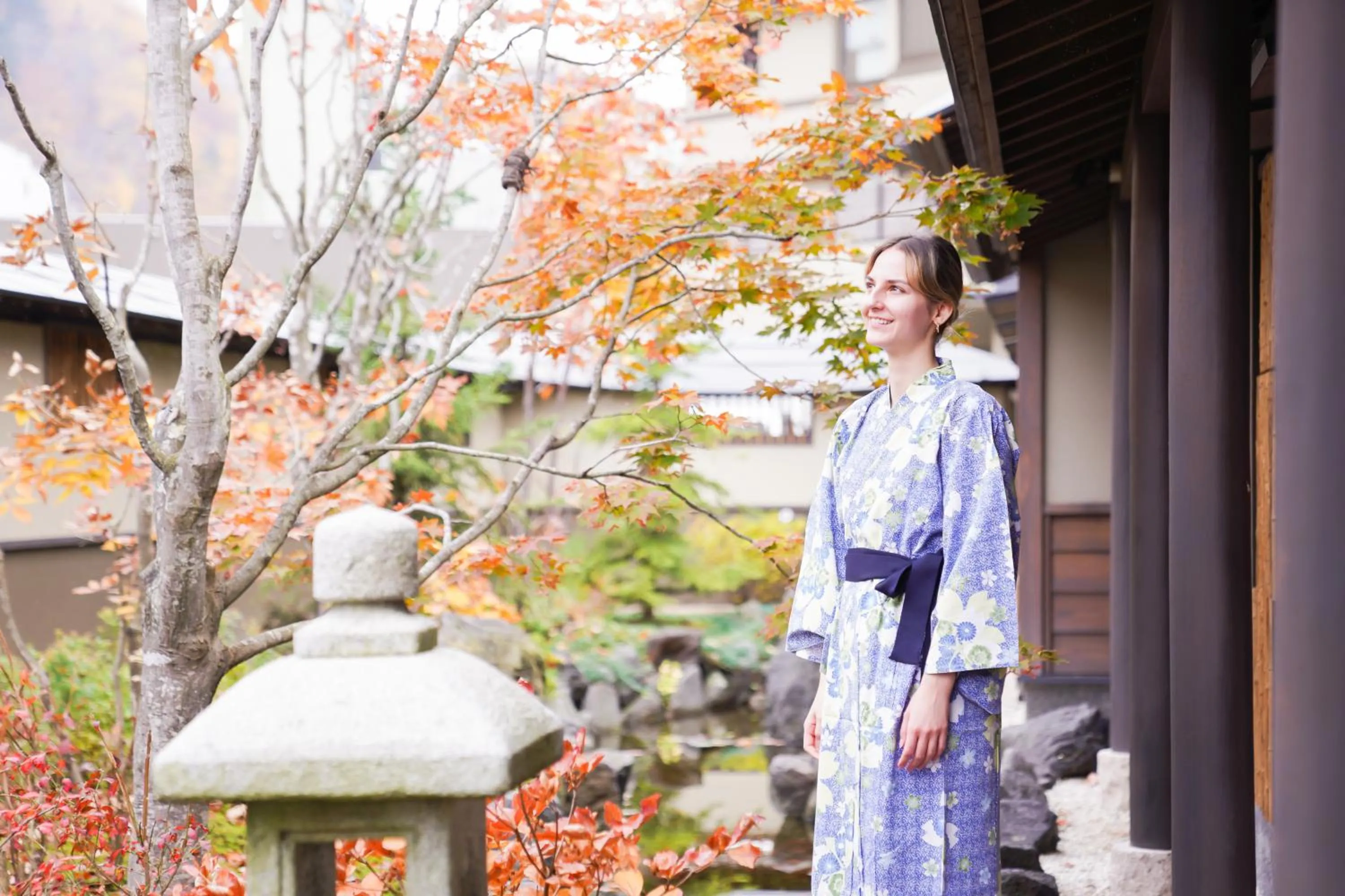 Garden in Jozankei Onsen Yurakusoan