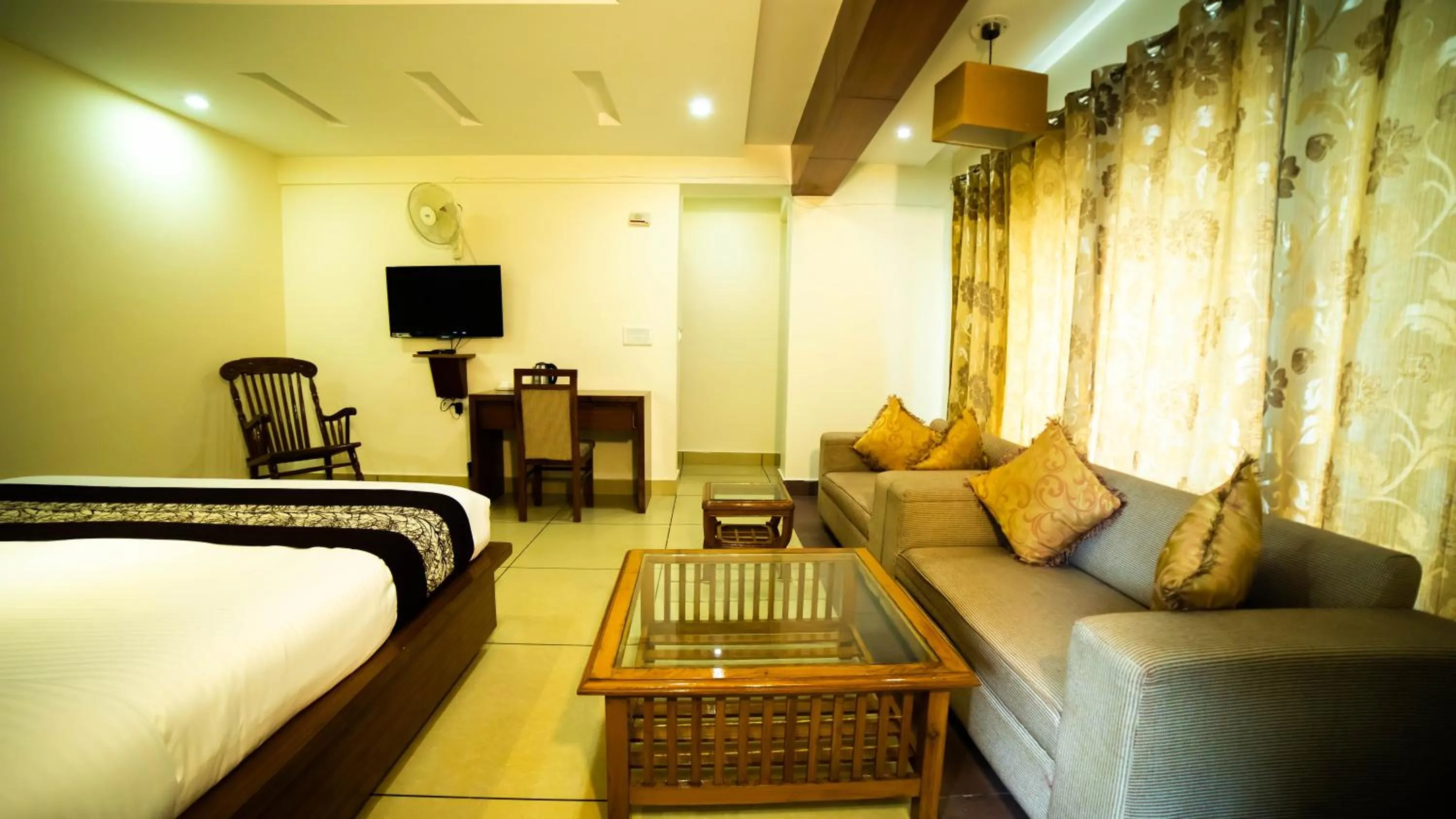 Bed in Vaayu Resorts And Spa