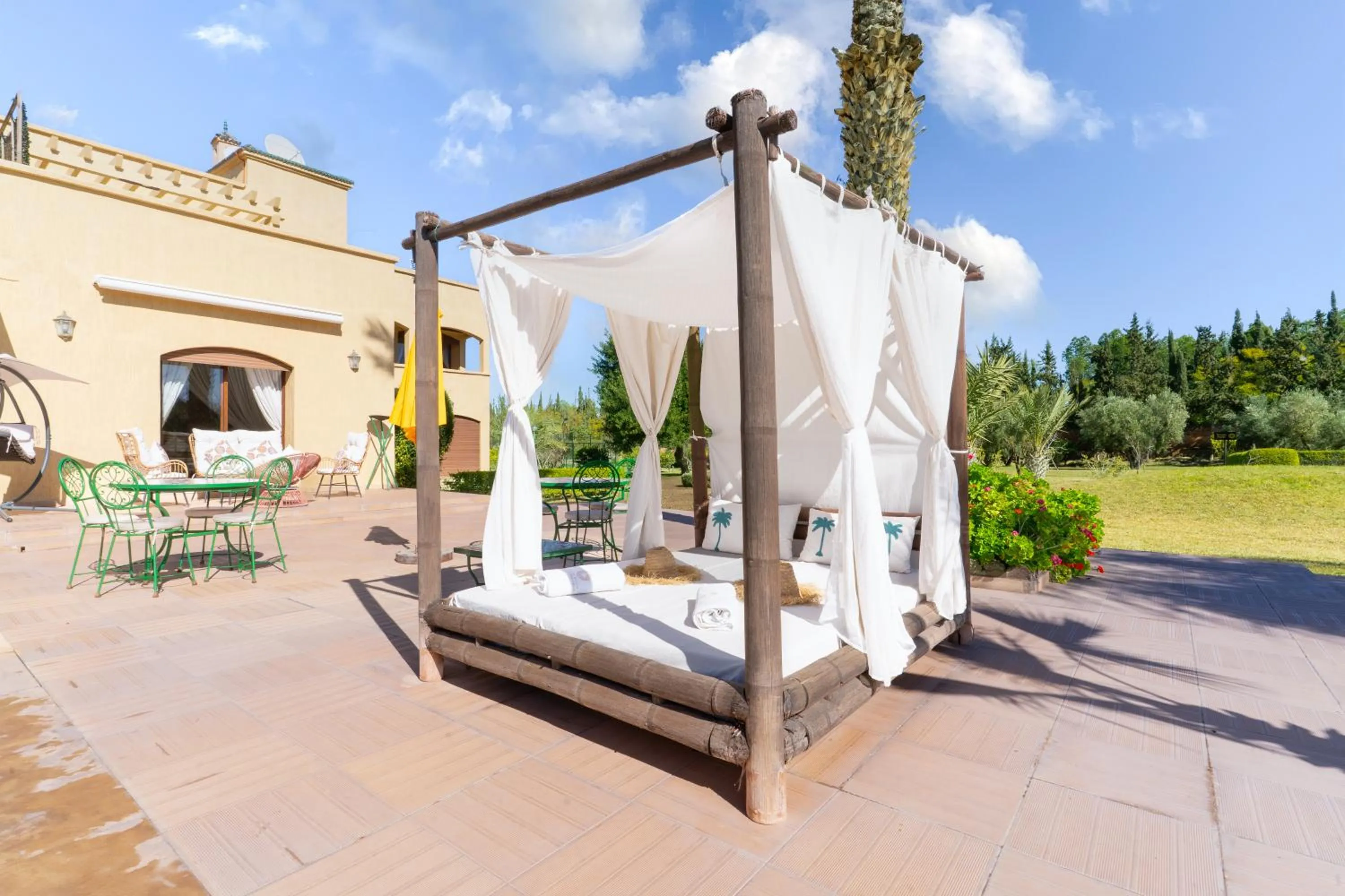 Patio in Palais les sources de l'atlas, Padel & spa