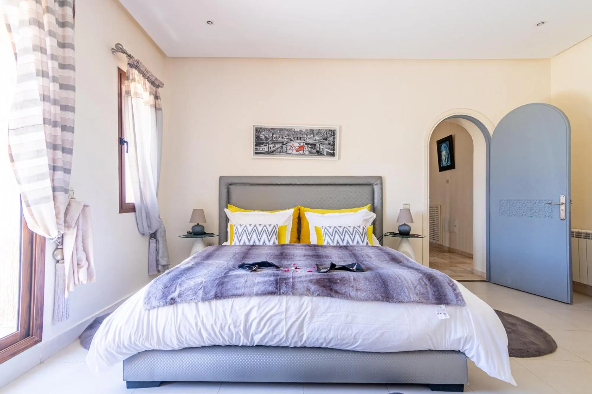 Bedroom, Bed in Palais les sources de l'atlas, Padel & spa