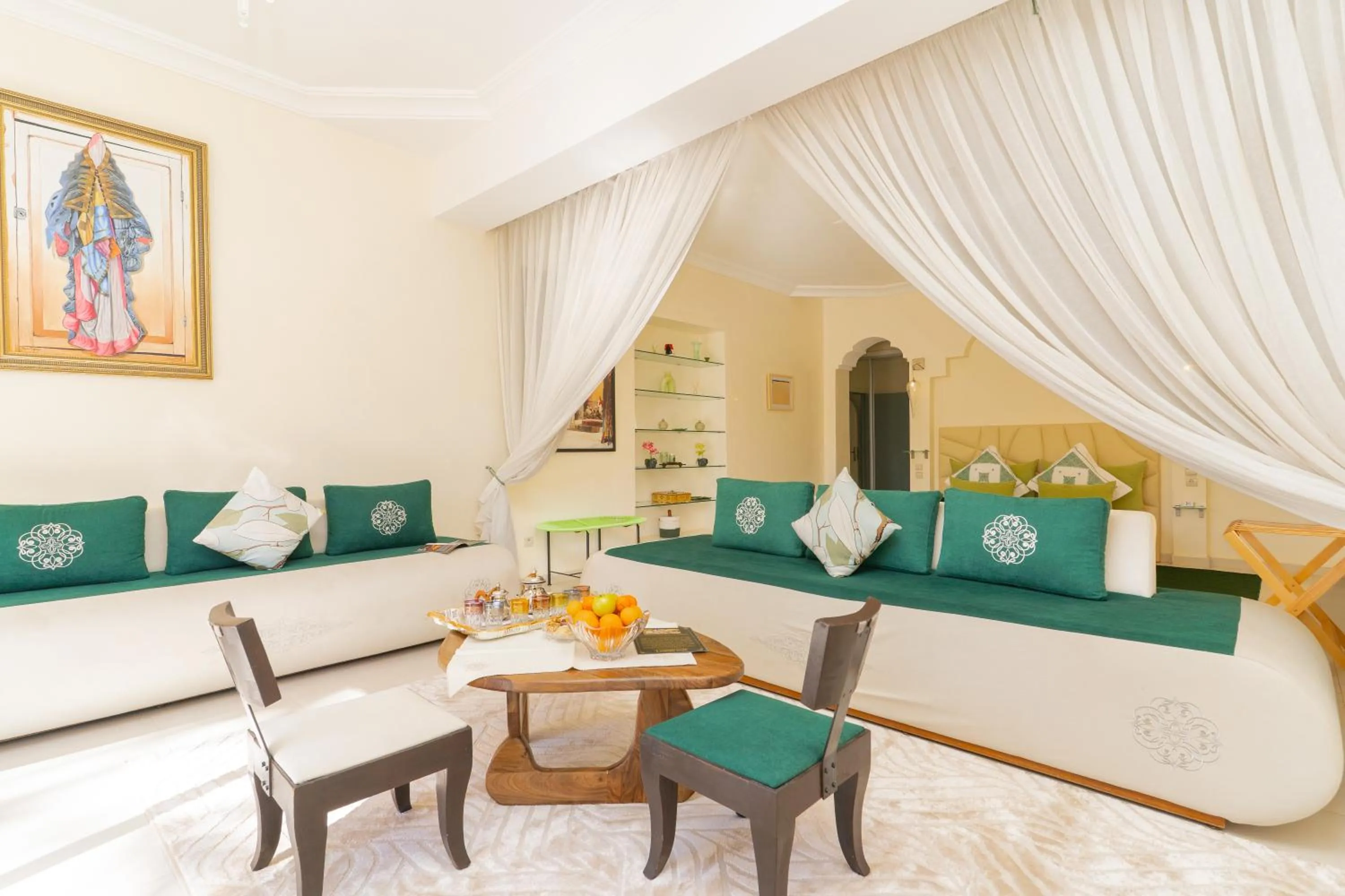 Living room in Palais les sources de l'atlas, Padel & spa