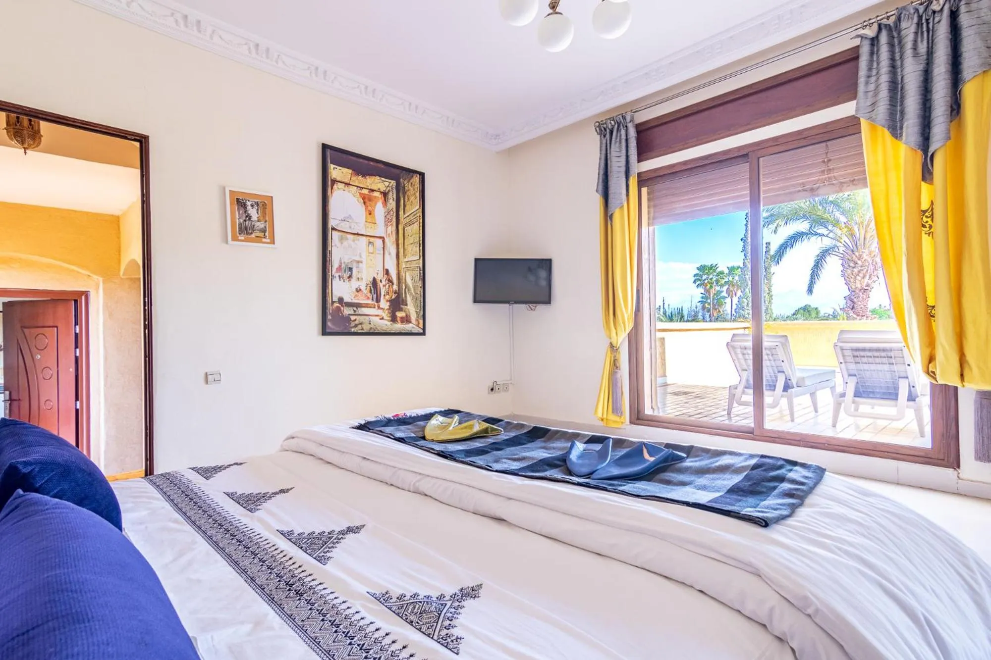 Bed in Palais les sources de l'atlas, Padel & spa