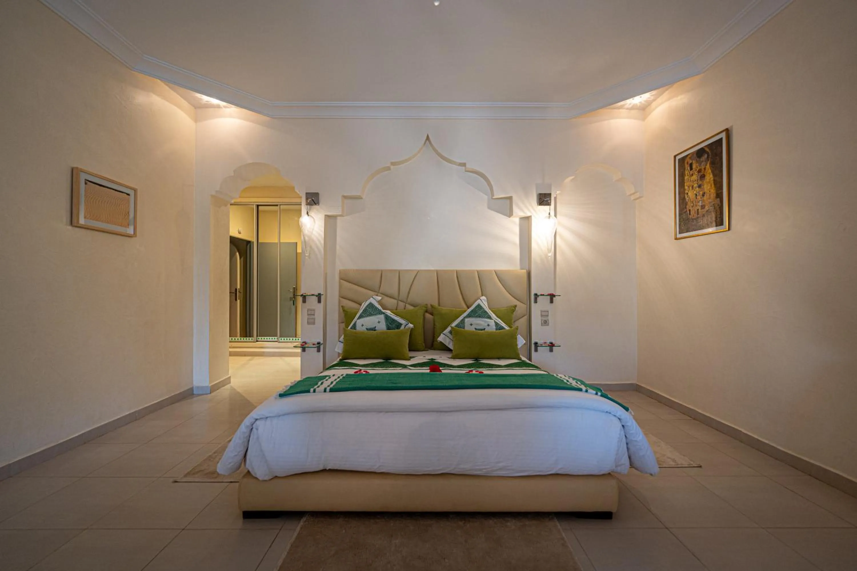 Bed in Palais les sources de l'atlas, Padel & spa