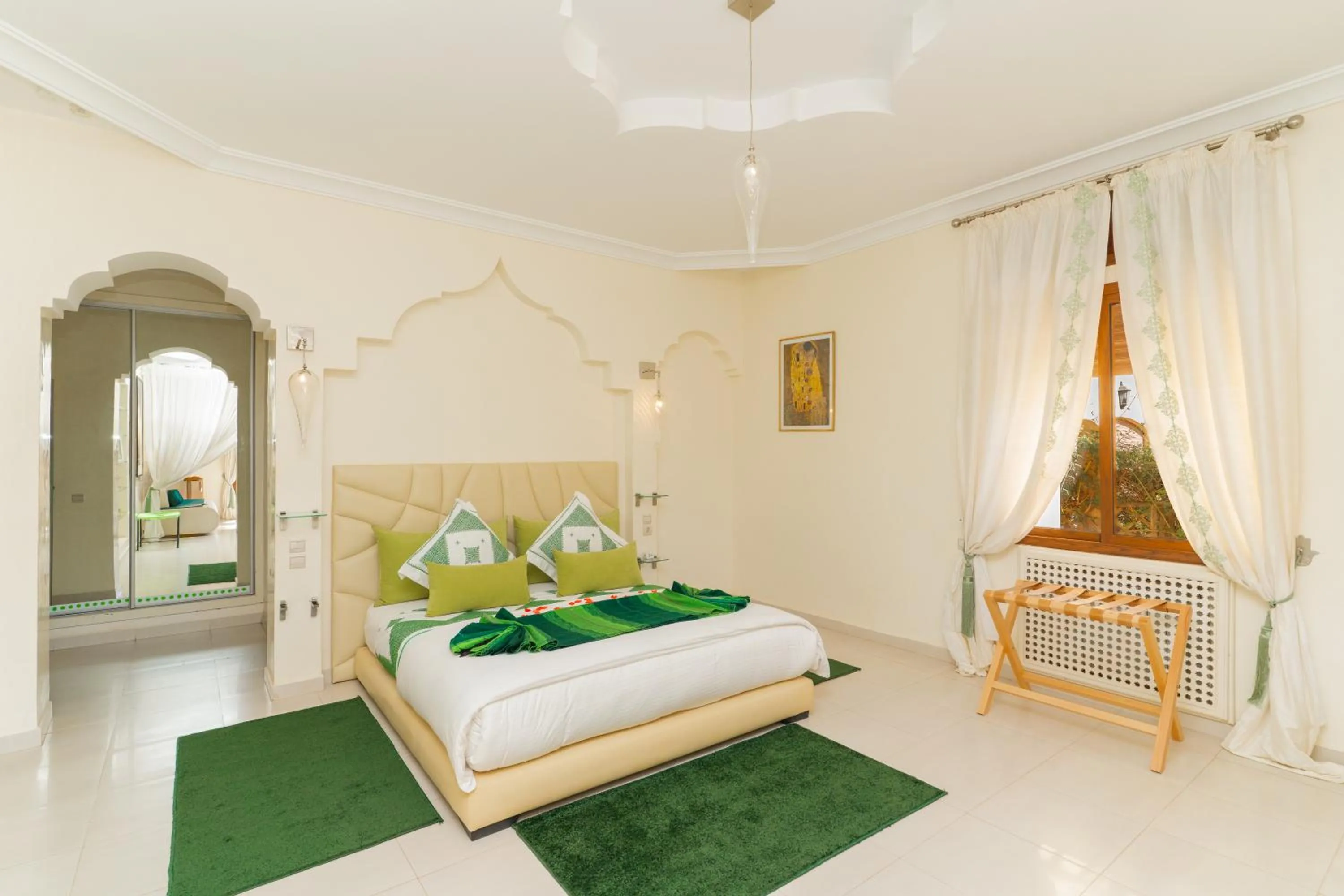 Bed in Palais les sources de l'atlas, Padel & spa