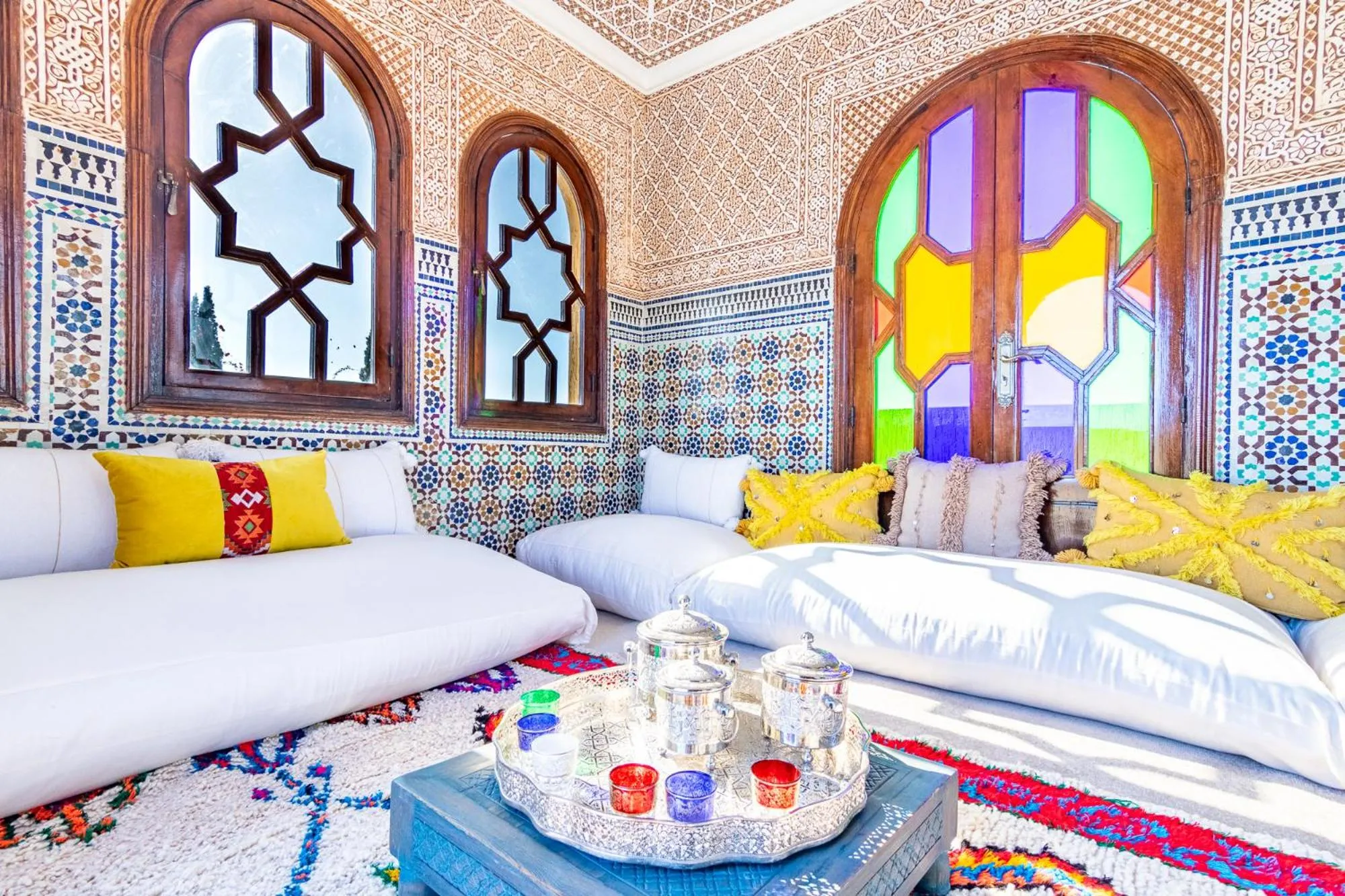 Restaurant/places to eat, Bed in Palais les sources de l'atlas, Padel & spa