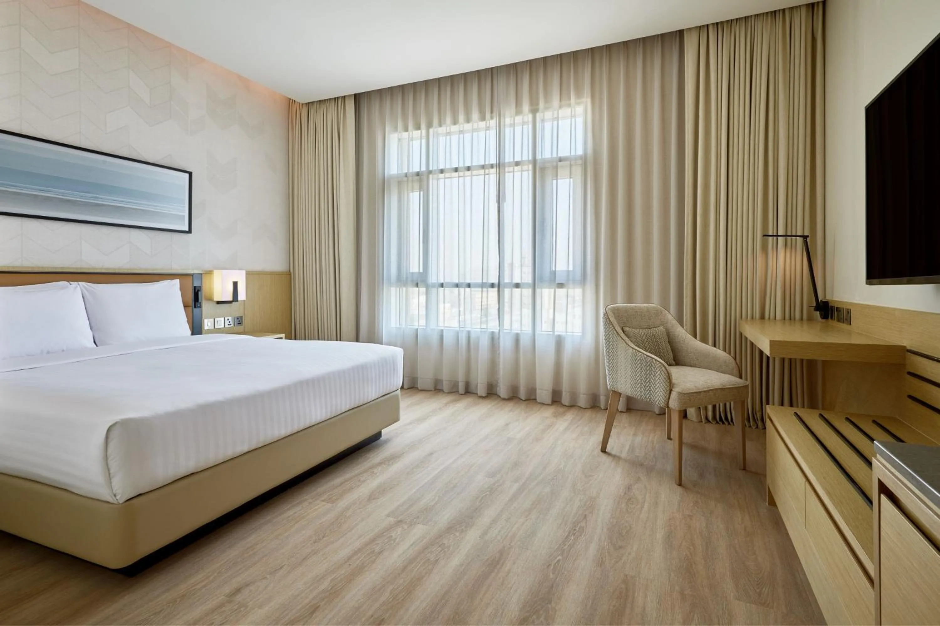 Photo of the whole room, Bed in Courtyard by Marriott Jubail