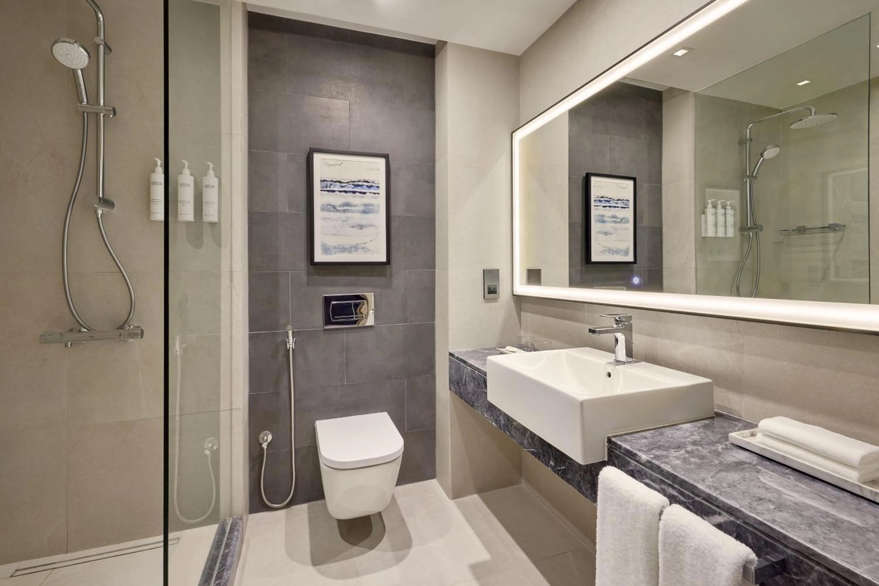 Bathroom in Courtyard by Marriott Jubail