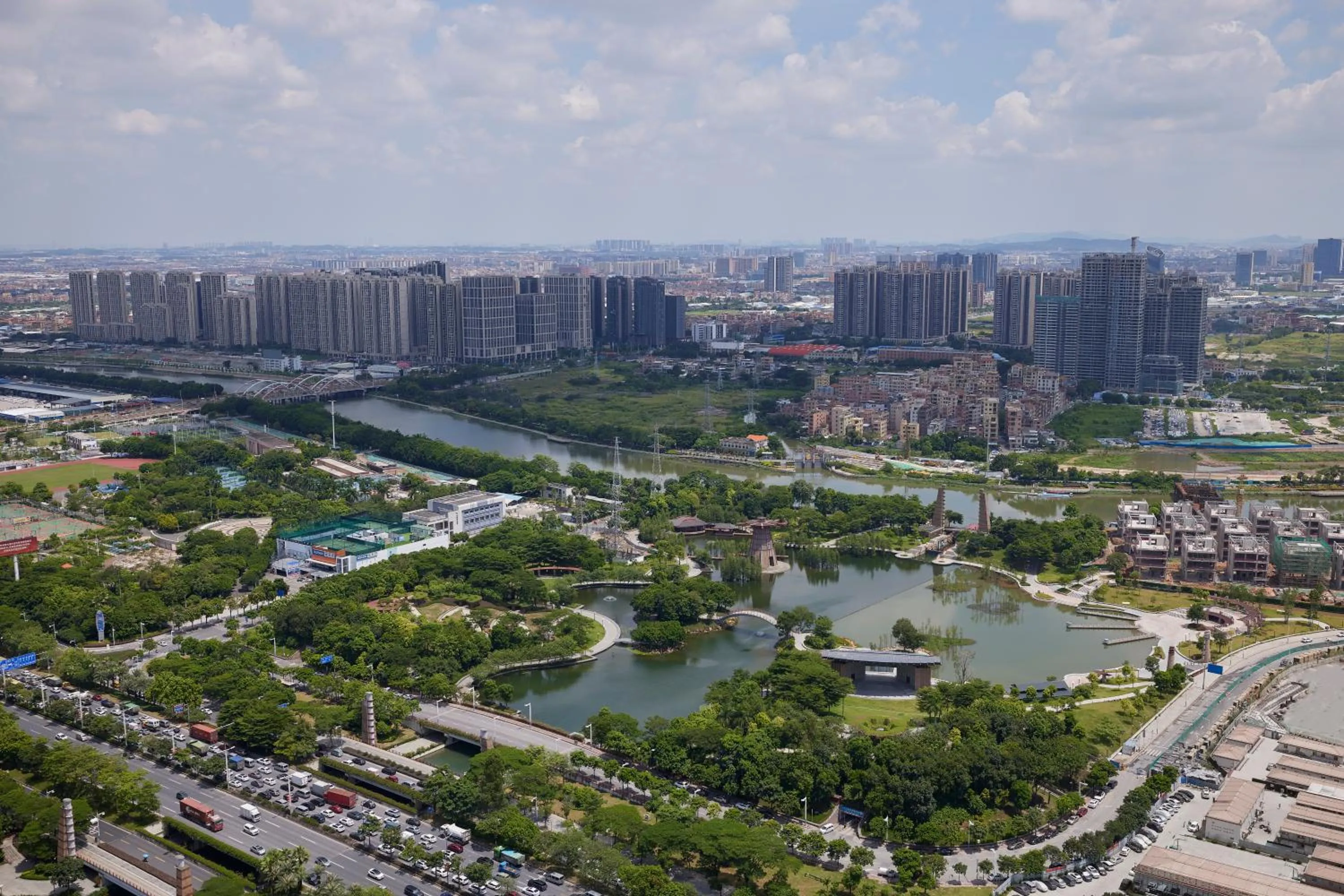 Lake view in Foshan Marriott Hotel