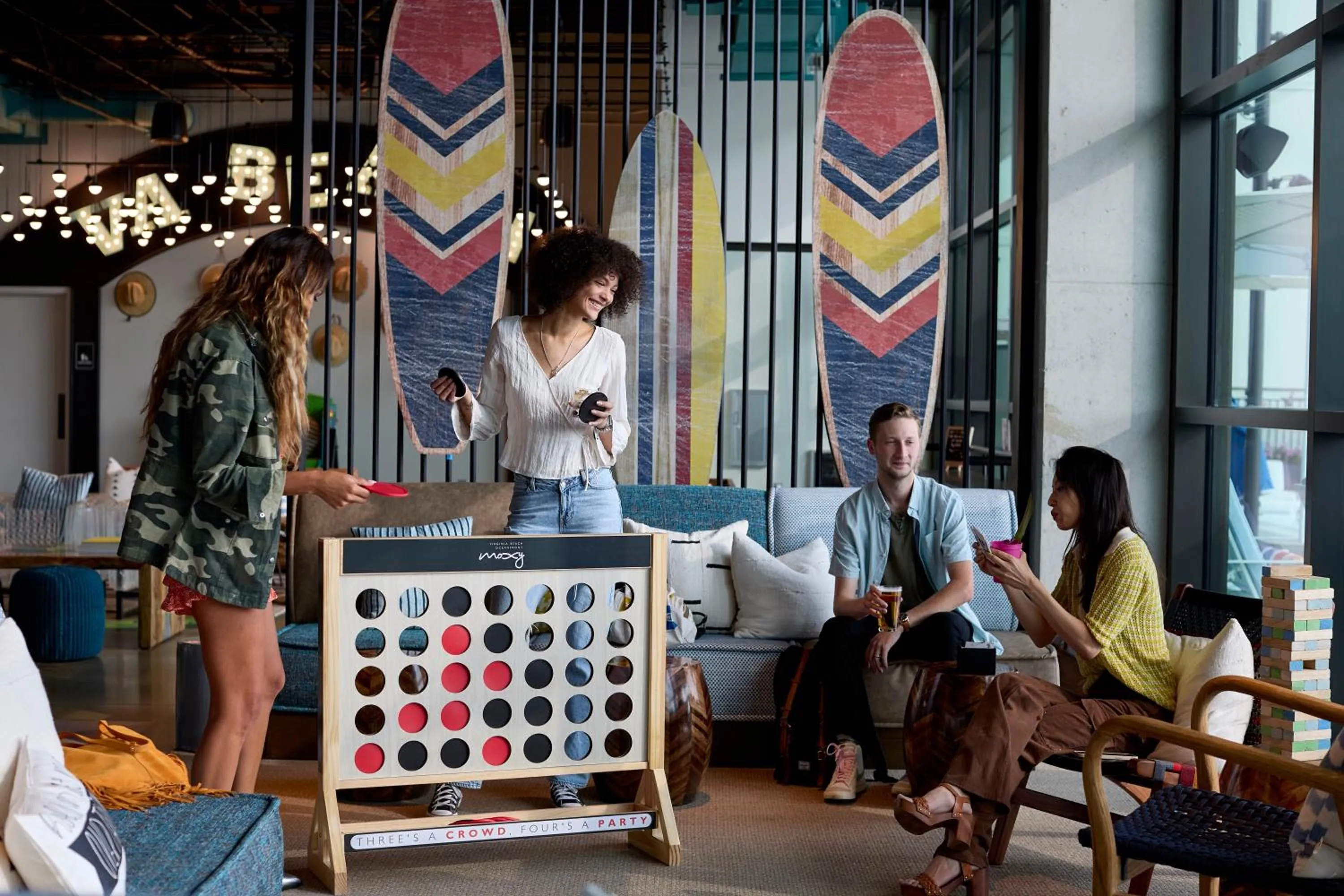 Lobby or reception in Moxy Virginia Beach Oceanfront
