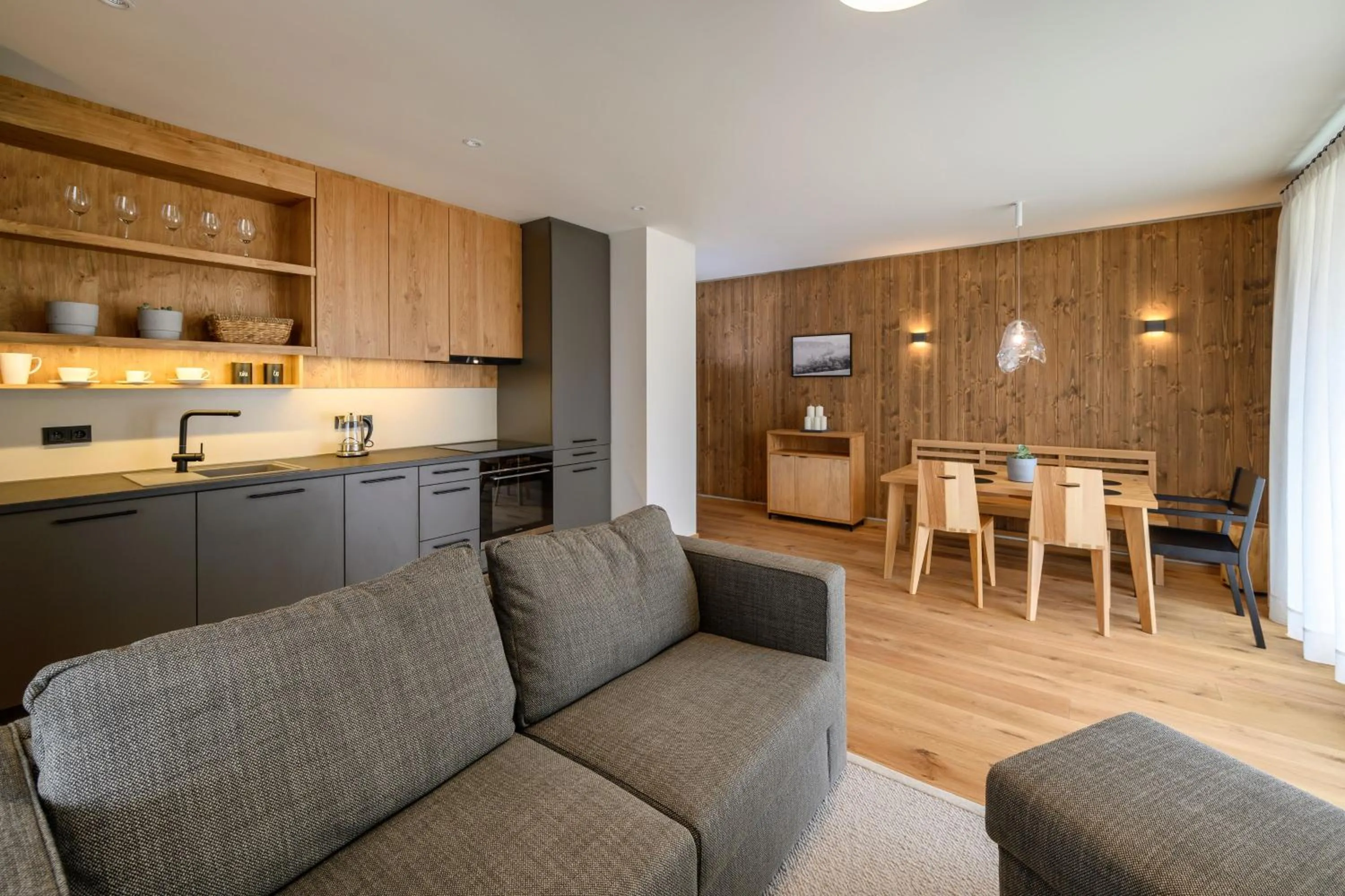 Kitchen or kitchenette in Aldrov Resort