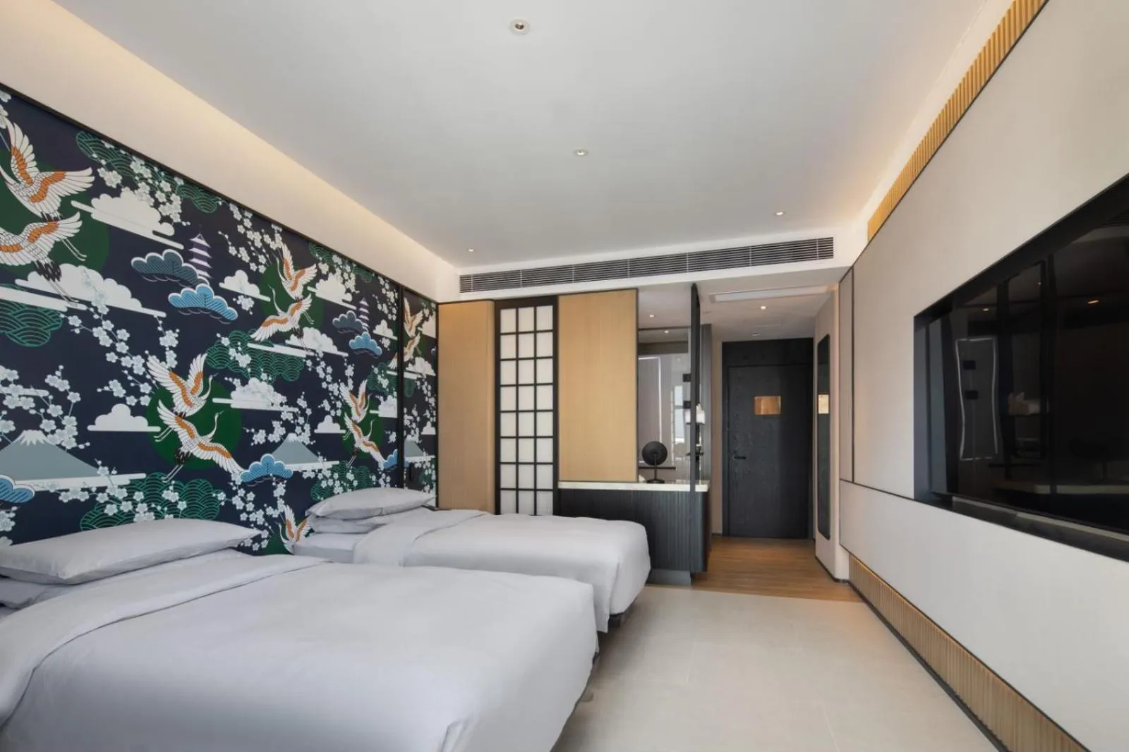 Bed in GINCO Hotel Guangzhou Baiyun Airport-24 Hour Airport Pick-up and Drop-off Service