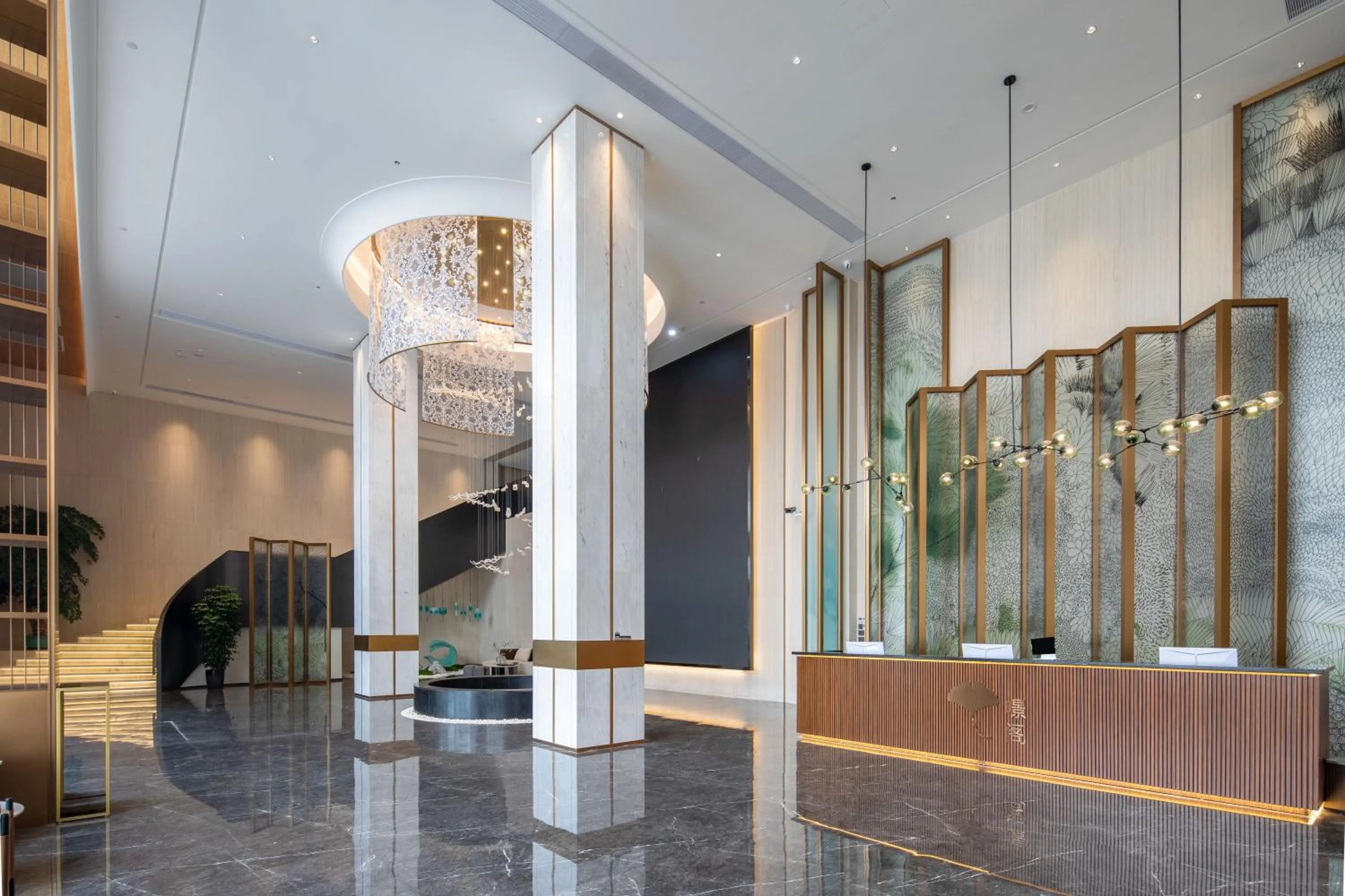 Lobby or reception in GINCO Hotel Guangzhou Baiyun Airport-24 Hour Airport Pick-up and Drop-off Service