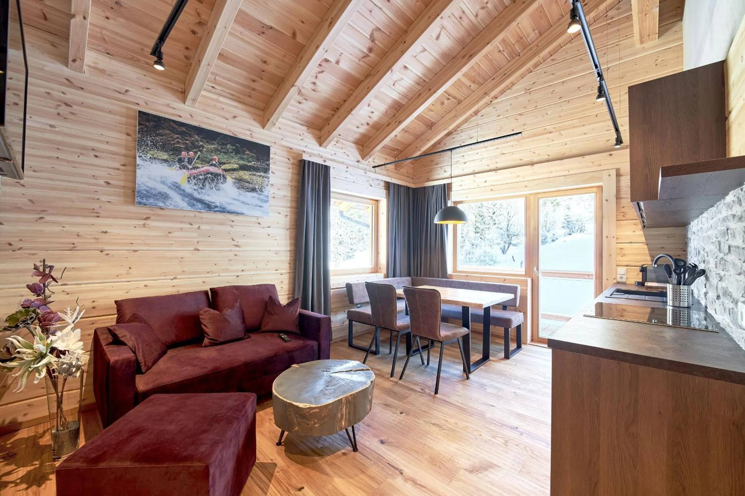 Living room in Xeis Natur Apartments