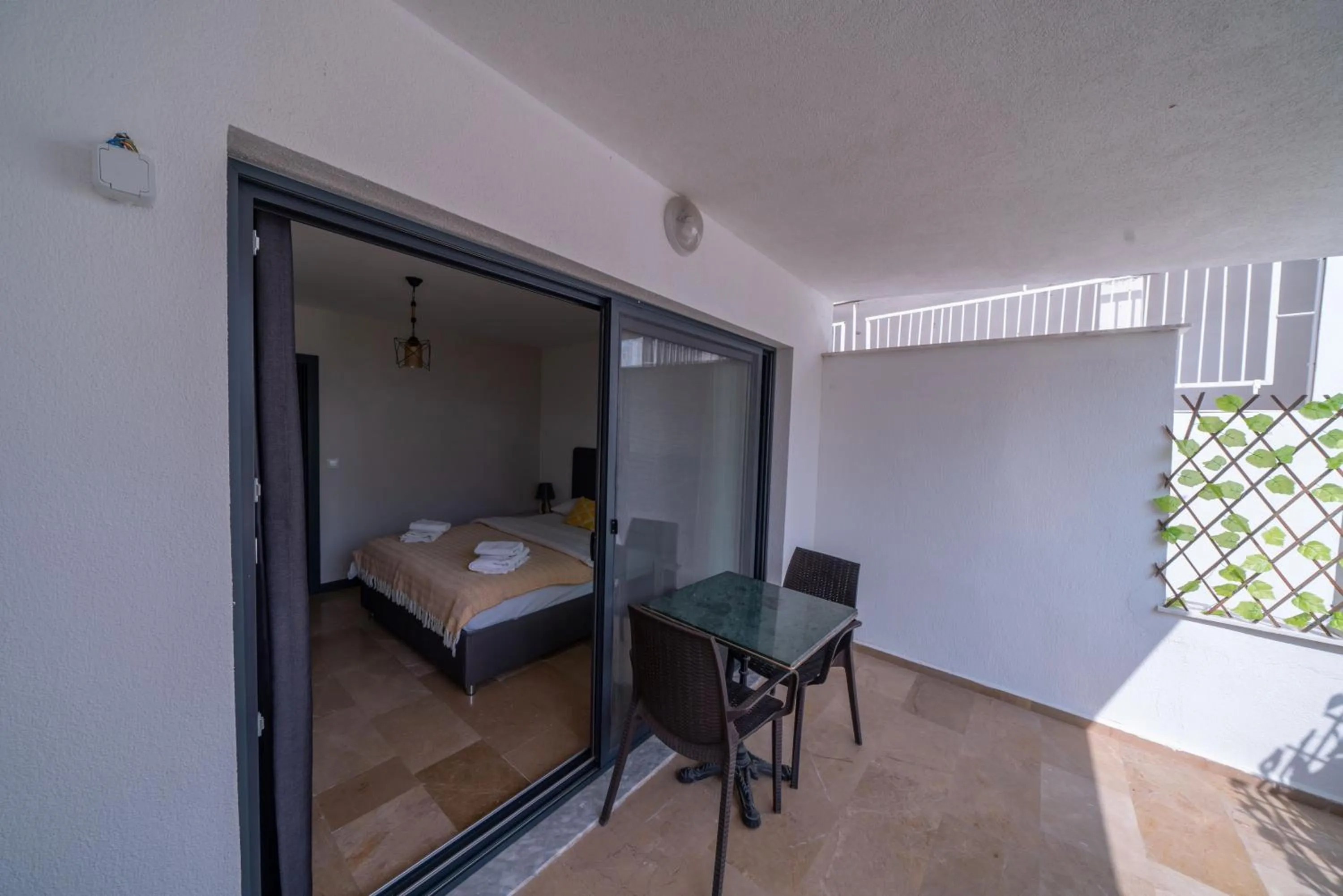 Balcony/Terrace, Bed in İlya Apart 2