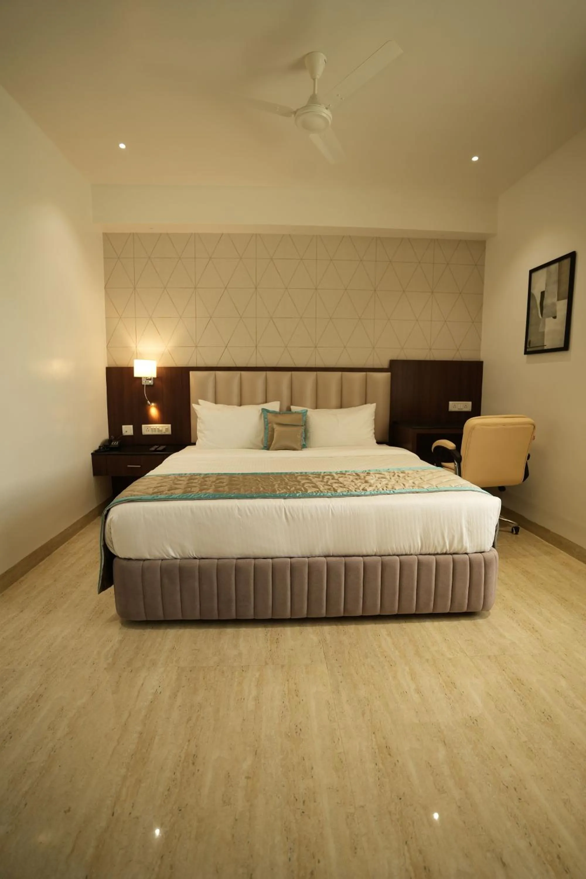 View (from property/room), Bed in Sri Ambal Grand