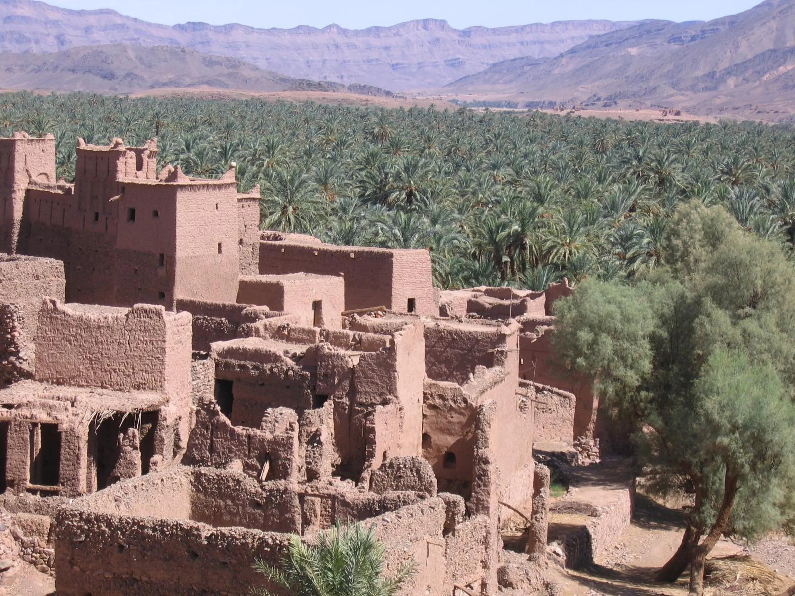 Natural landscape in Kasbah Sirocco