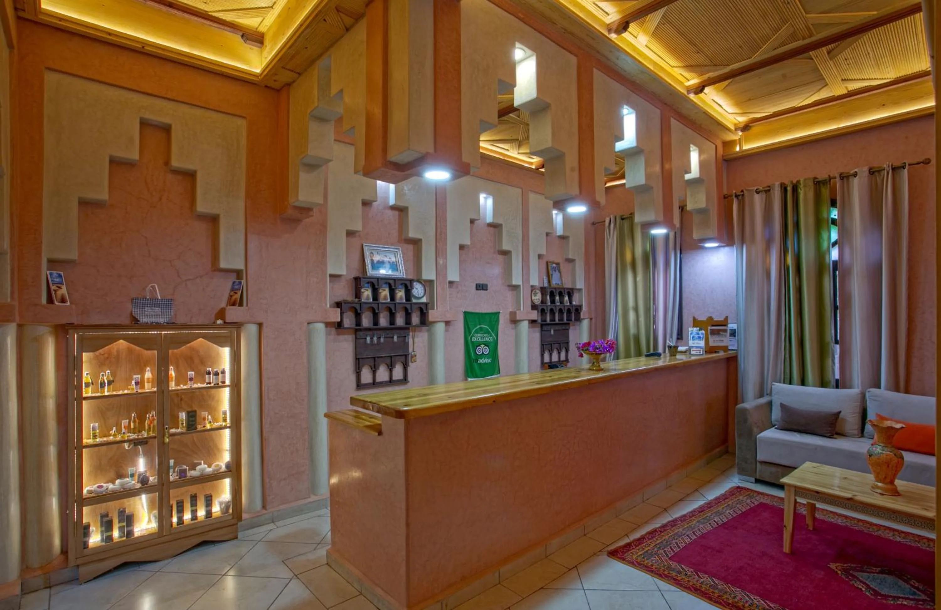 Lobby or reception in Kasbah Sirocco