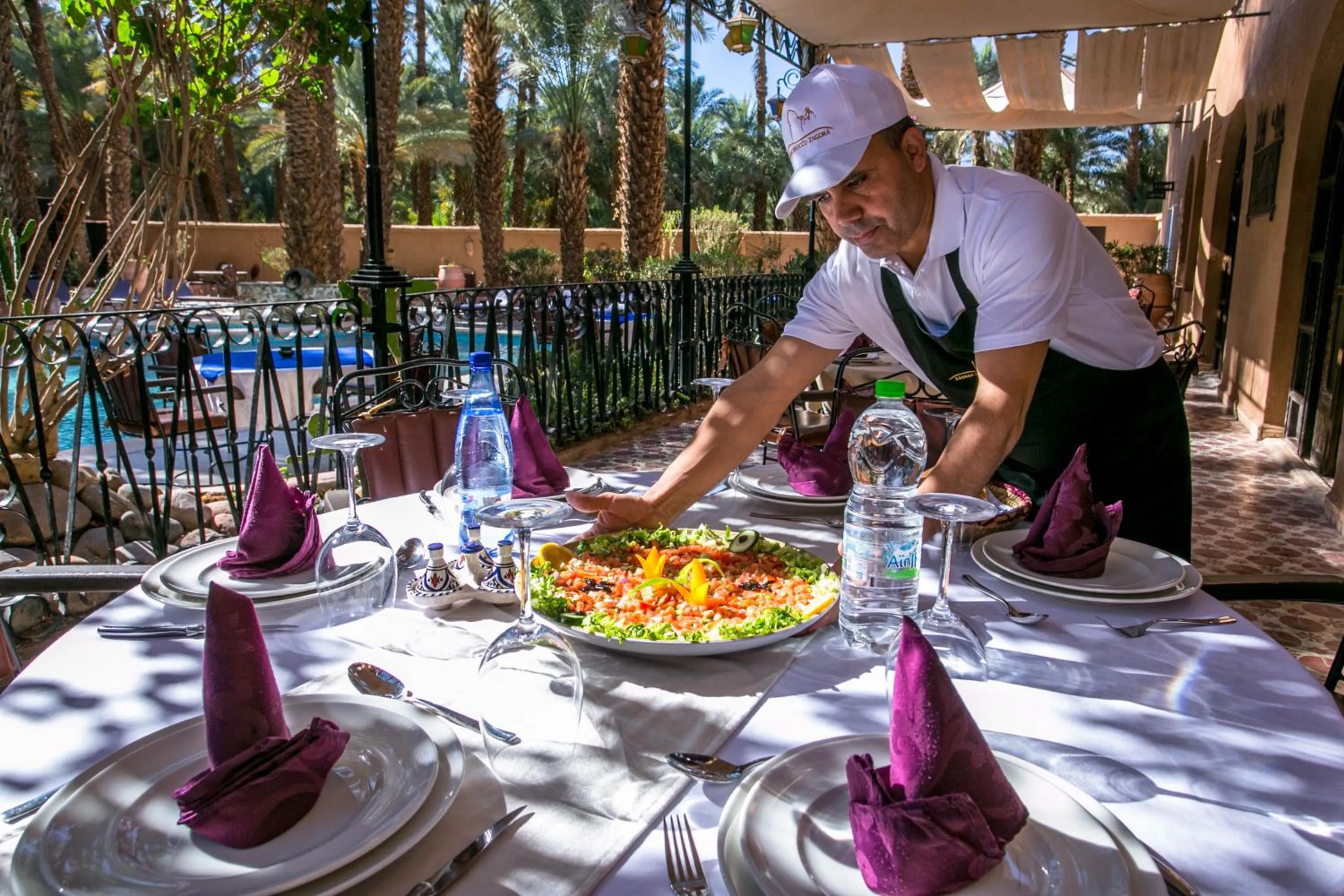 Lunch in Kasbah Sirocco