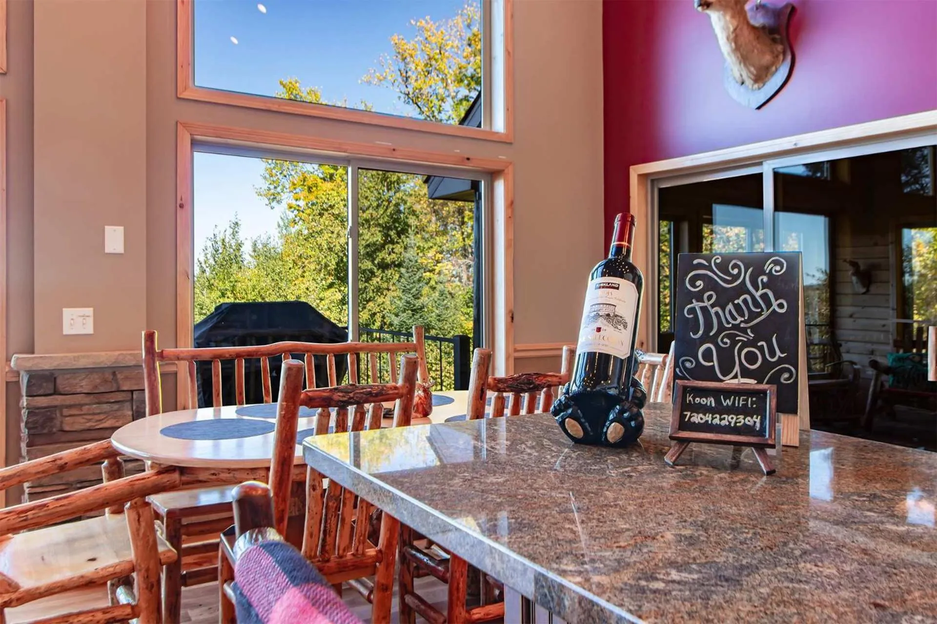 Spacious Leech Lake Home on 2 Private Acres, 200' of lake shore 15 Minutes to Walker with boat lift, dock, swimming, fire pit