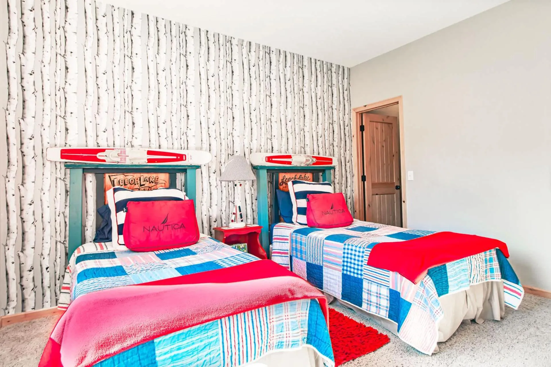 Bed in Spacious Leech Lake Home on 2 Private Acres, 200' of lake shore 15 Minutes to Walker with boat lift, dock, swimming, fire pit