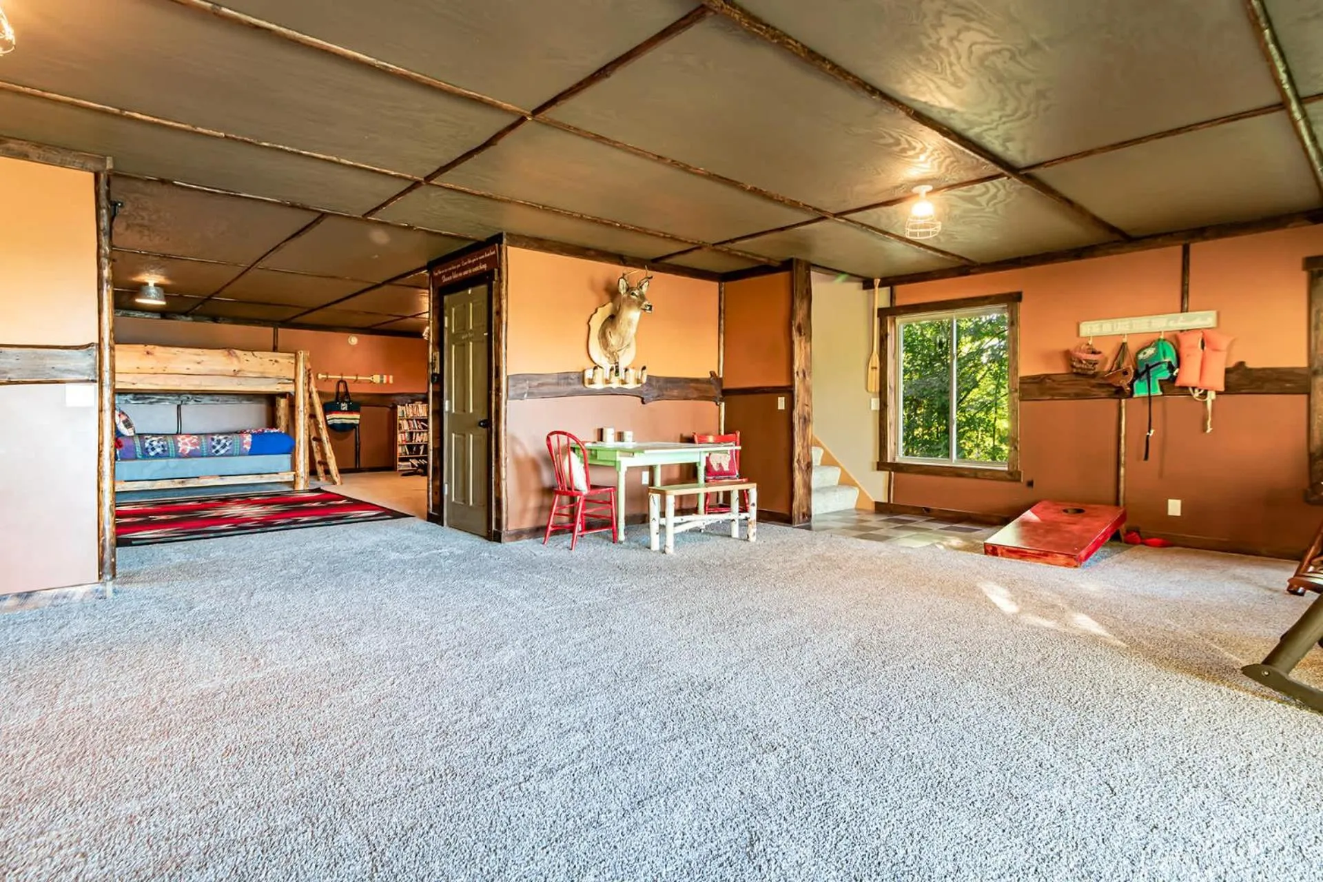 Spacious Leech Lake Home on 2 Private Acres, 200' of lake shore 15 Minutes to Walker with boat lift, dock, swimming, fire pit