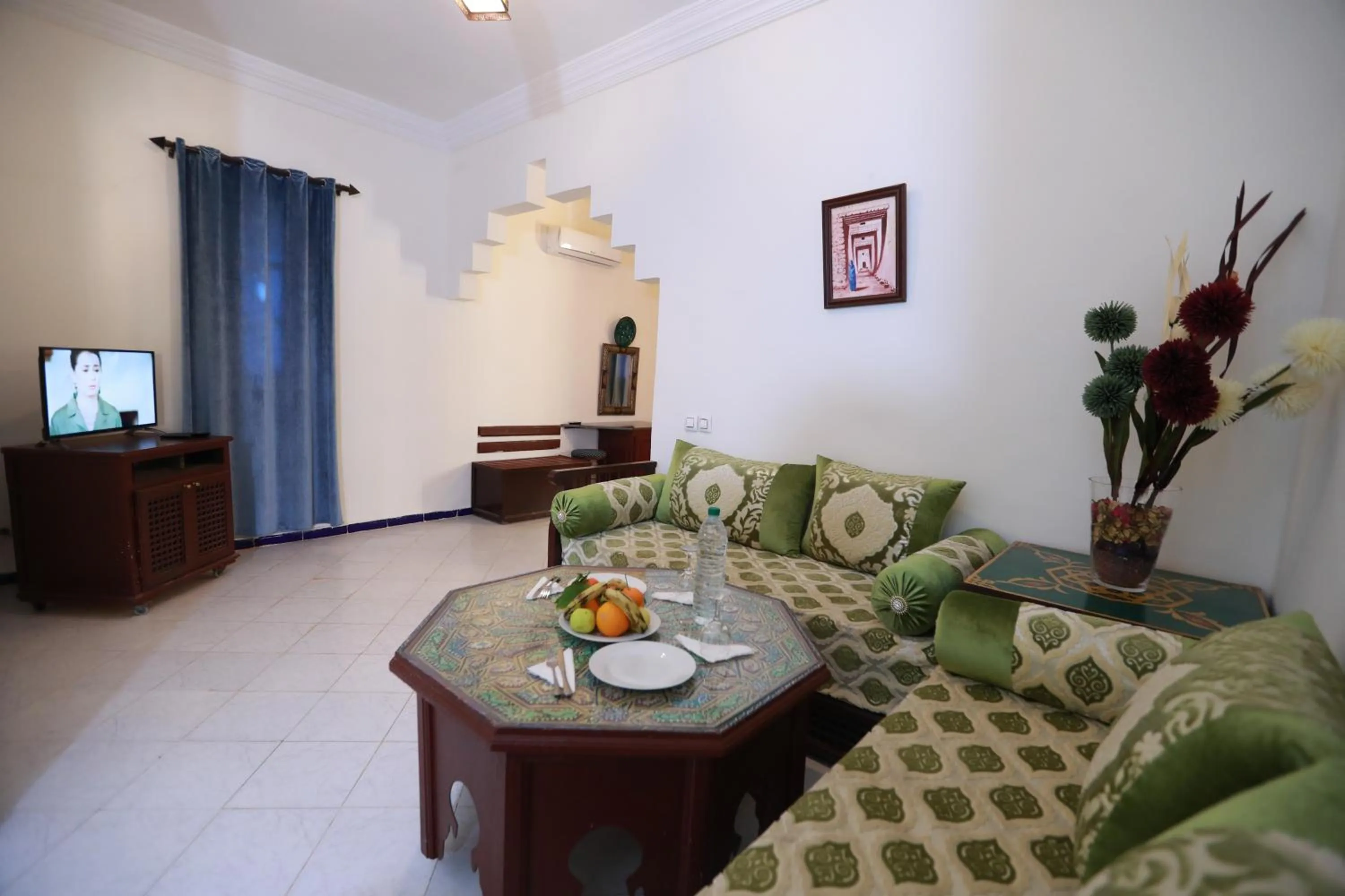 Seating area in Kasbah Tizimi