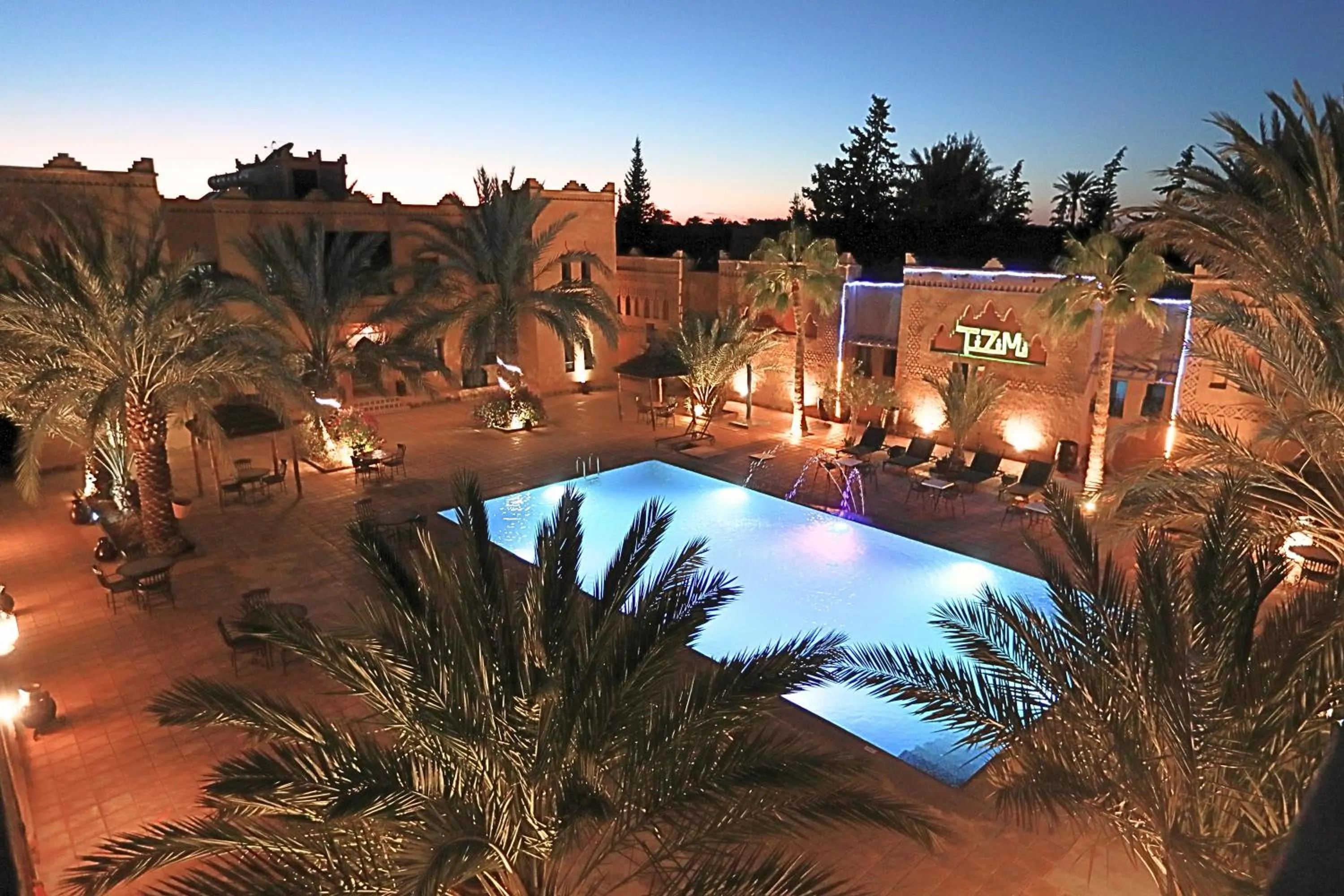 Swimming pool in Kasbah Tizimi