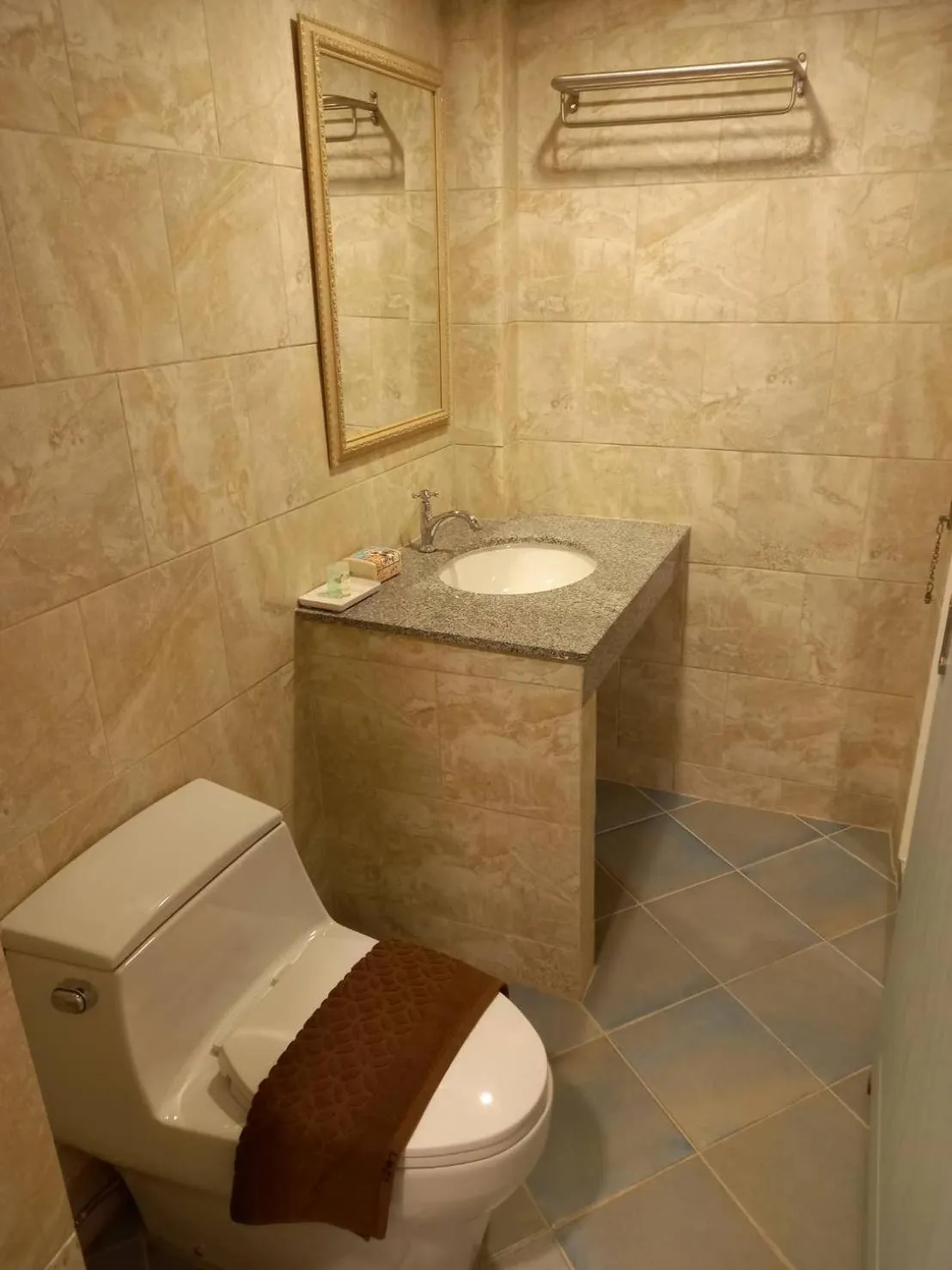 Toilet in Valentier Cafe and Hotel