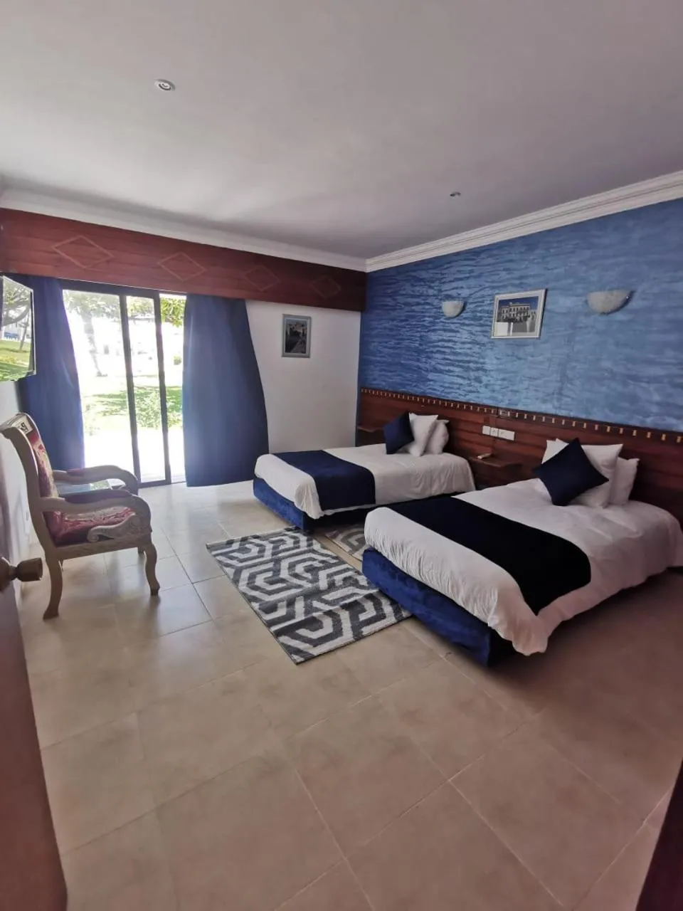 Bed in Hôtel Des Iles