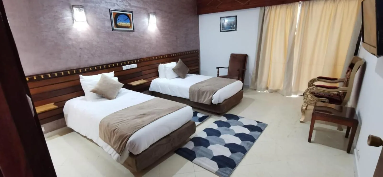 Bed in Hôtel Des Iles