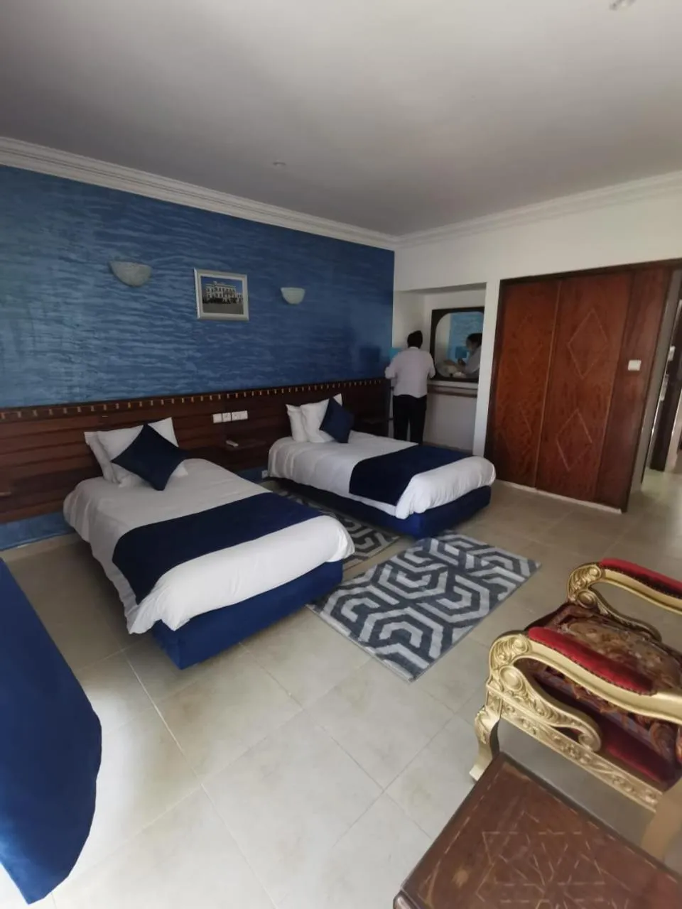 Bed in Hôtel Des Iles