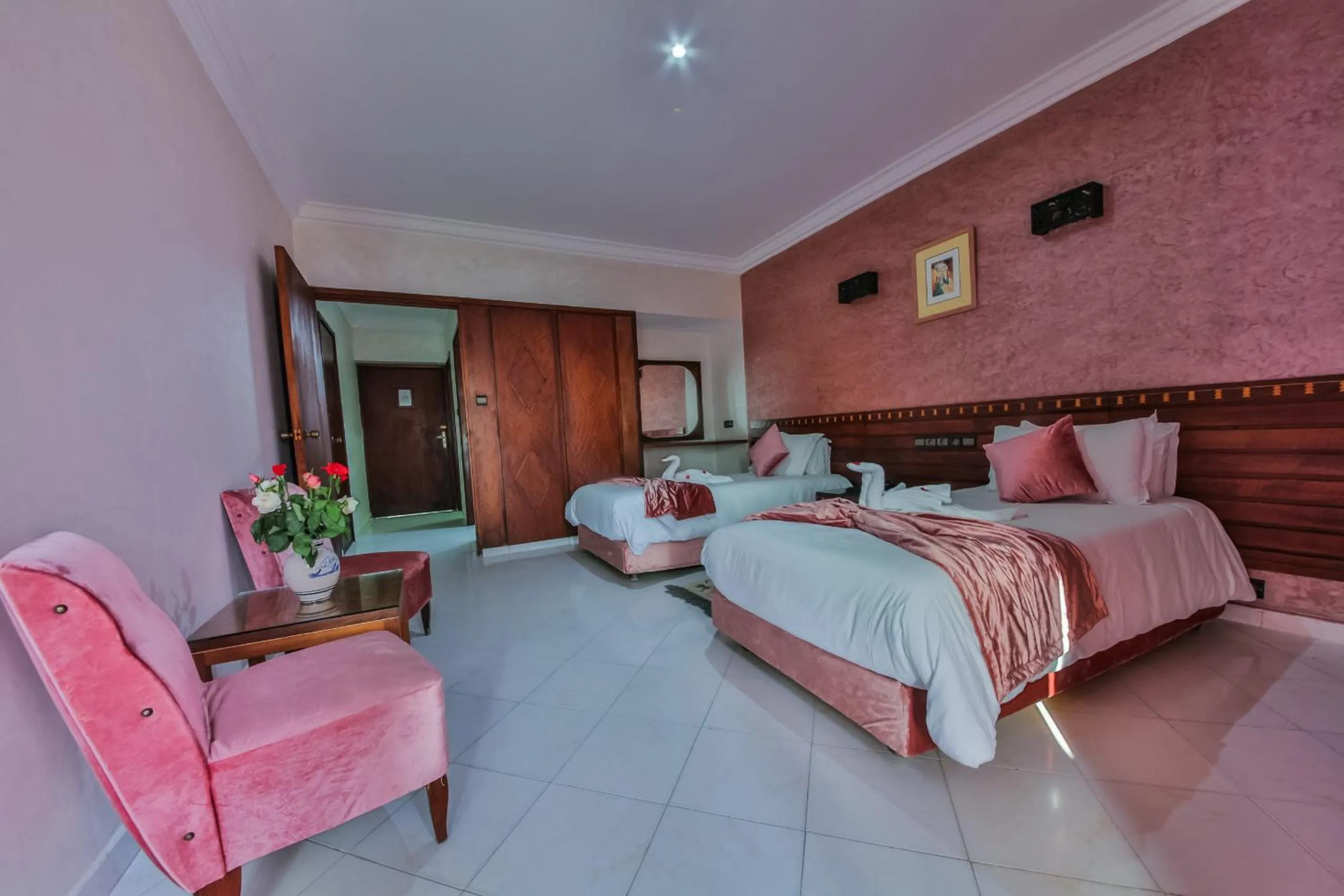 Bed in Hôtel Des Iles