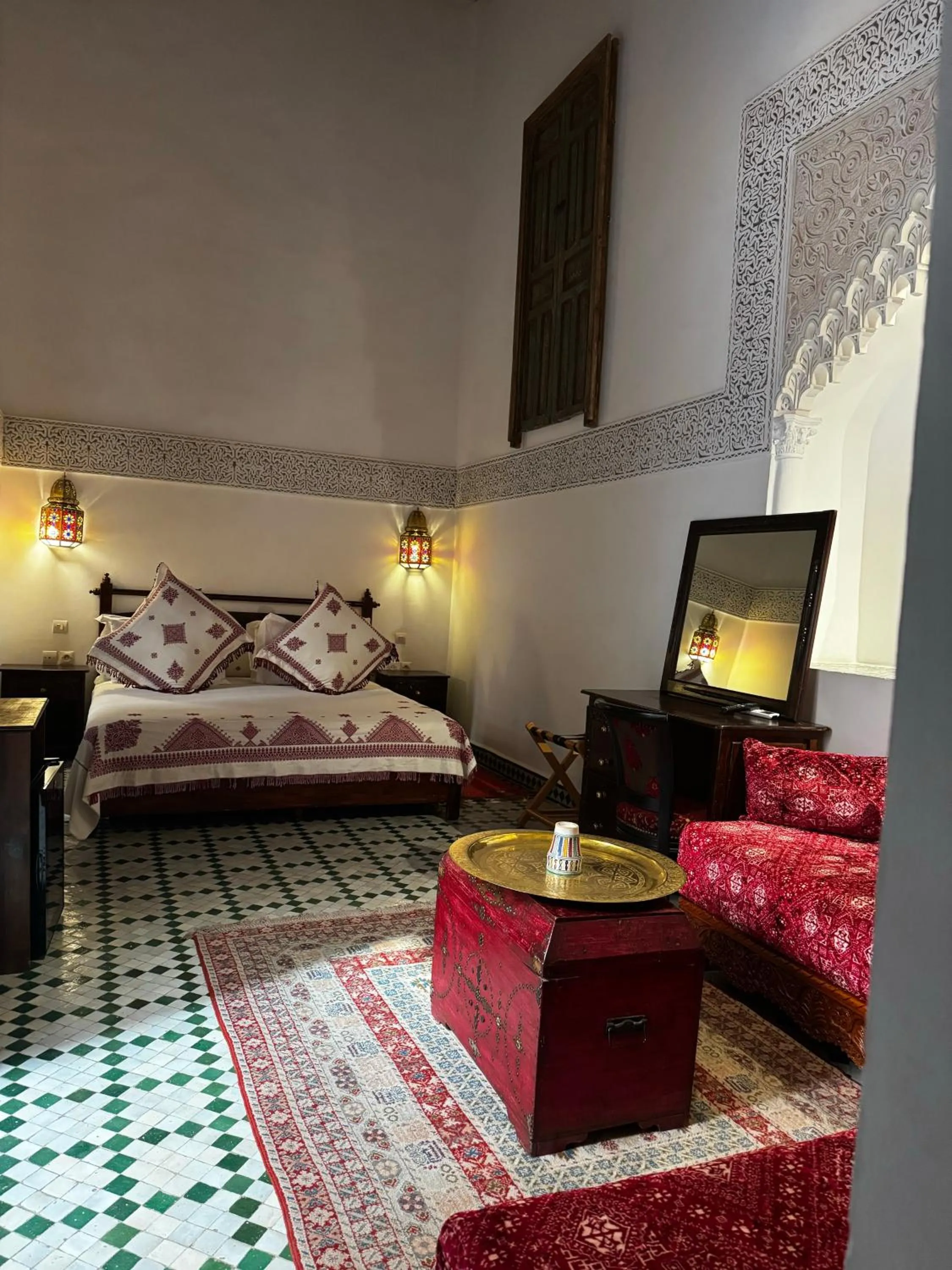 Bed in Riad Dar Laura