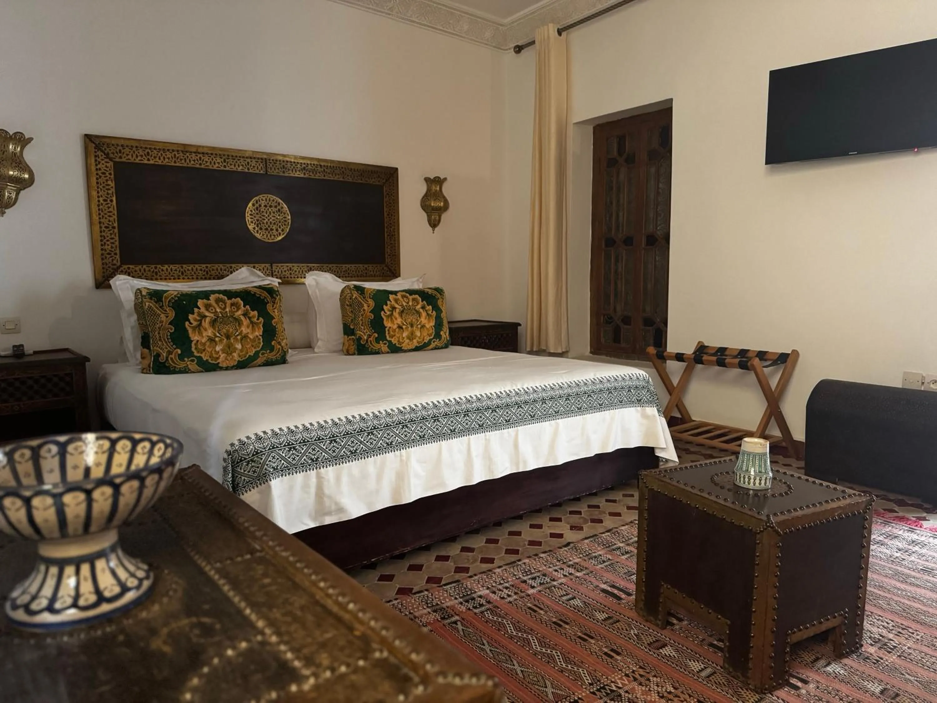 Bed in Riad Dar Laura