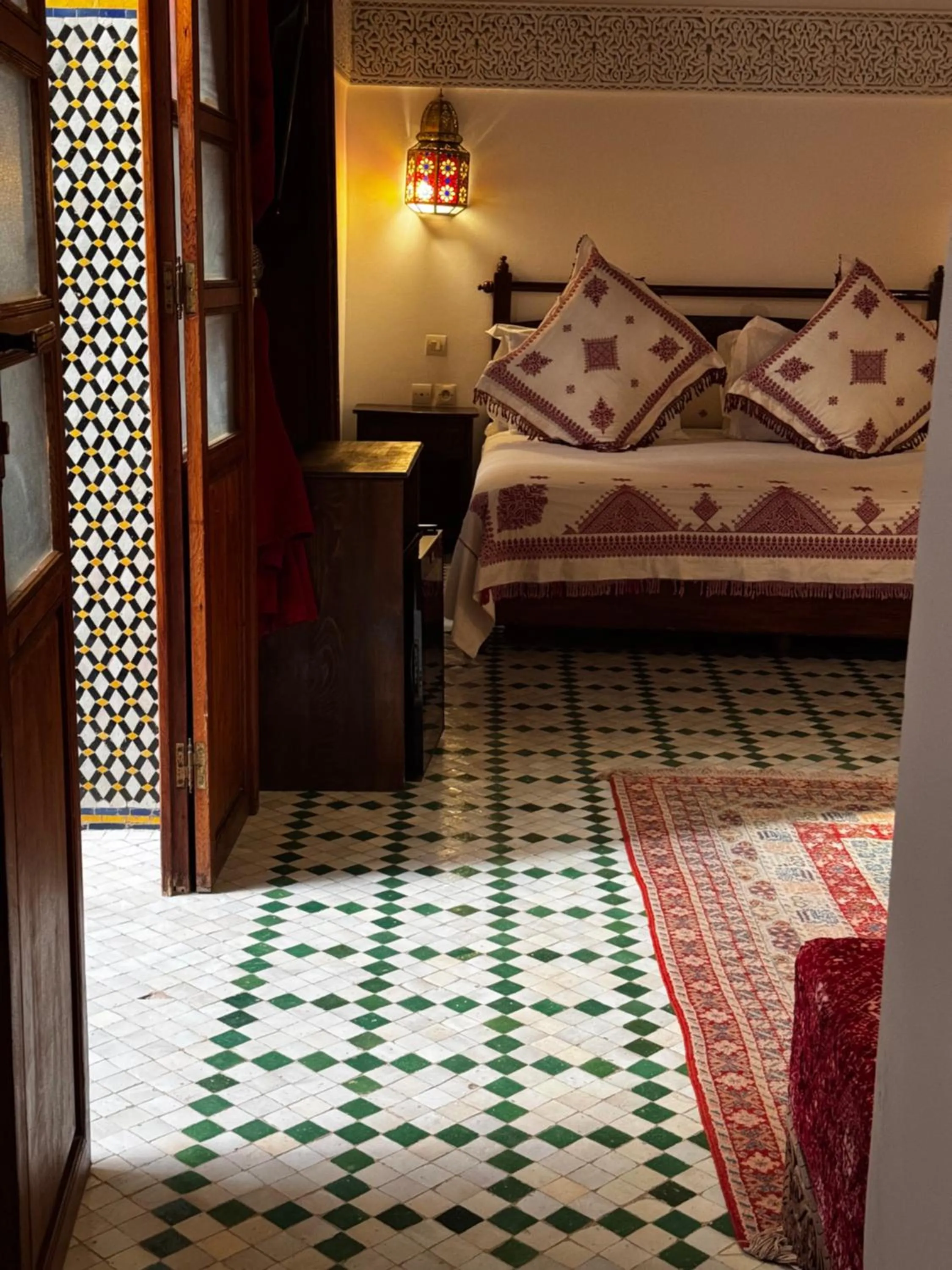 Bed in Riad Dar Laura