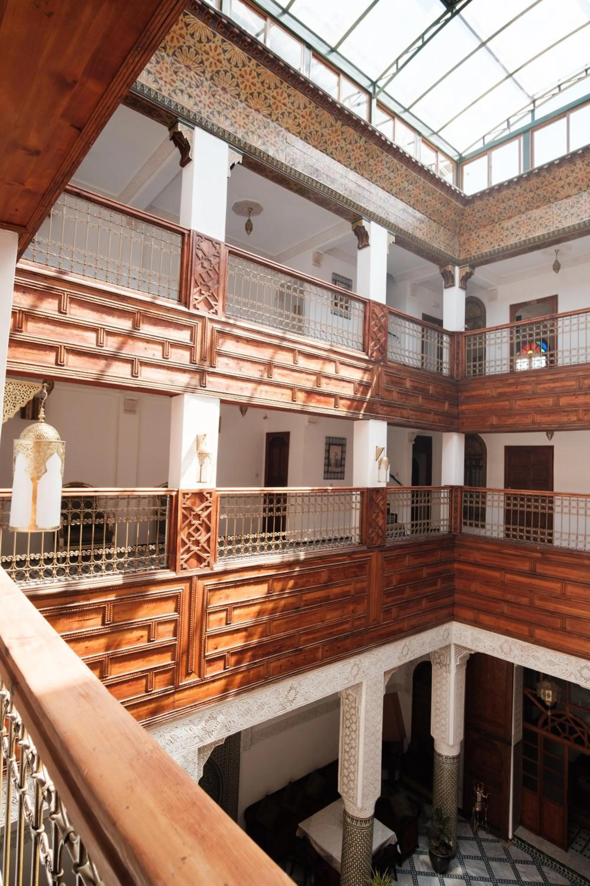 Inner courtyard view in Riad Dar Laura