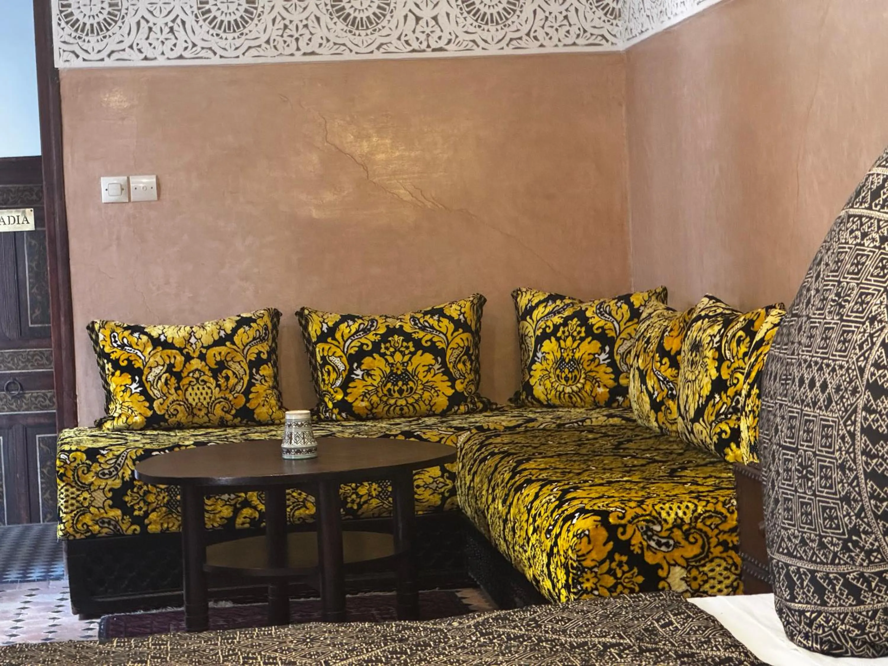 Seating area in Riad Dar Laura