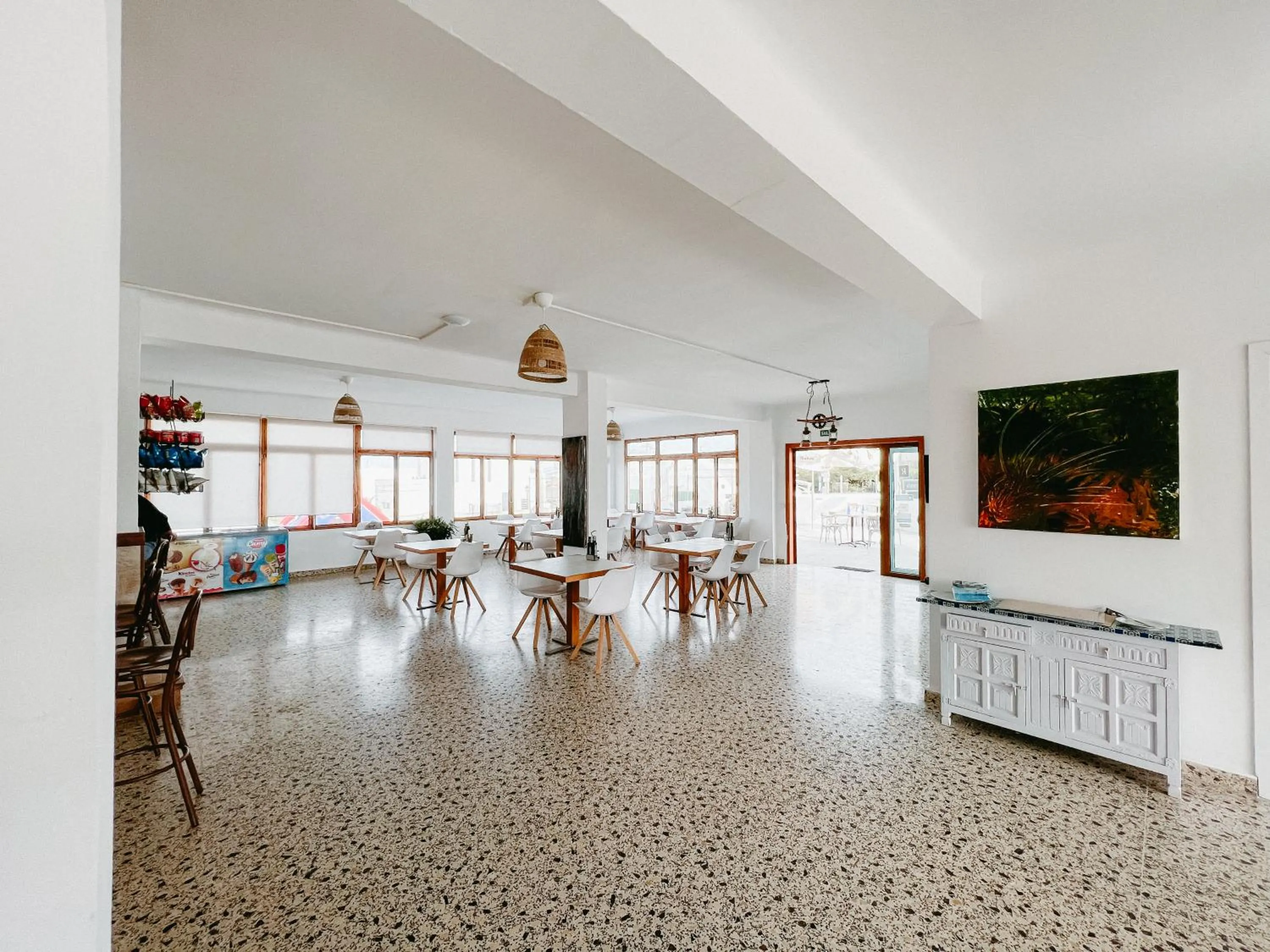 Lounge or bar in Hostal Cala Llombards