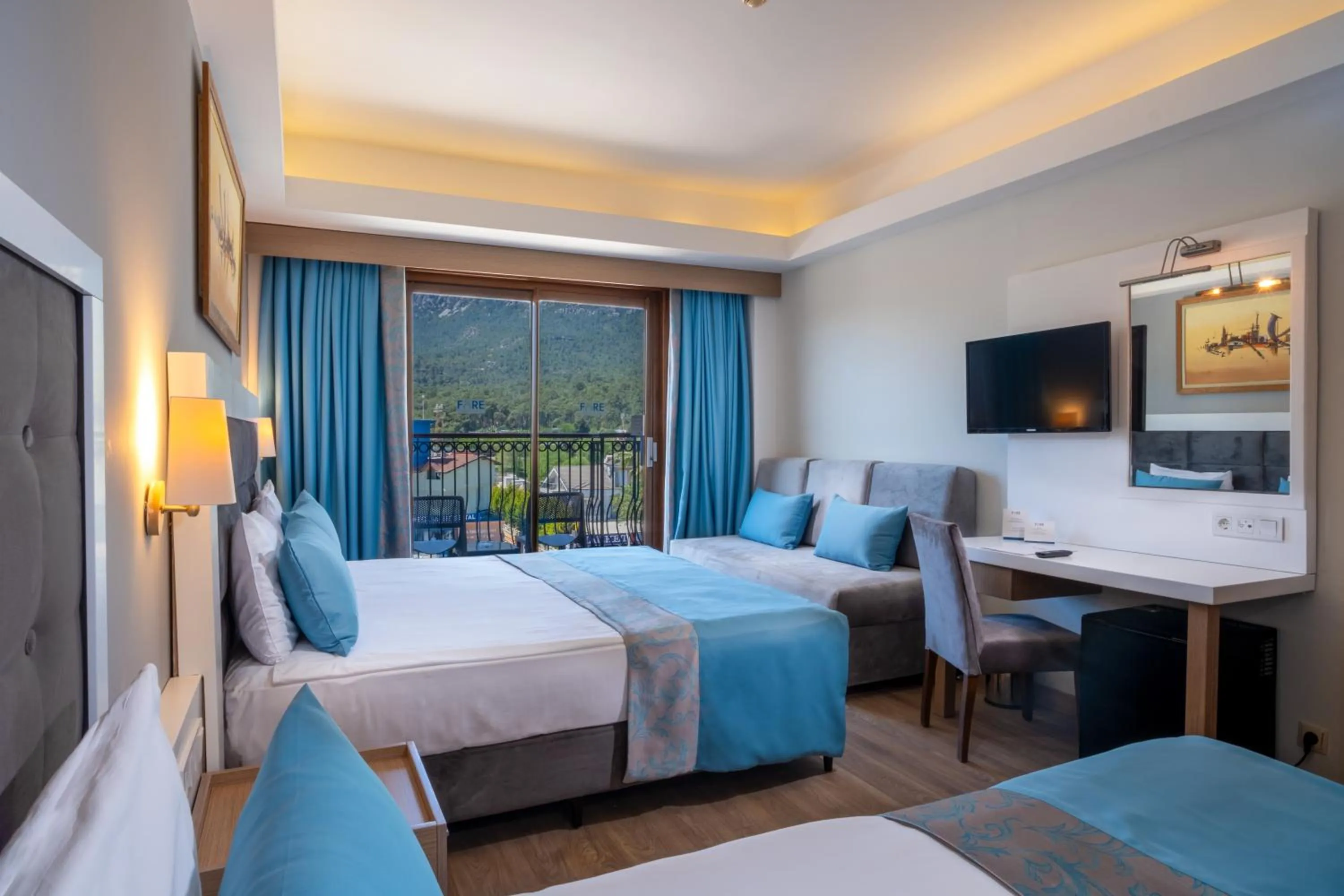 Bed in FORE RESORT & SPA