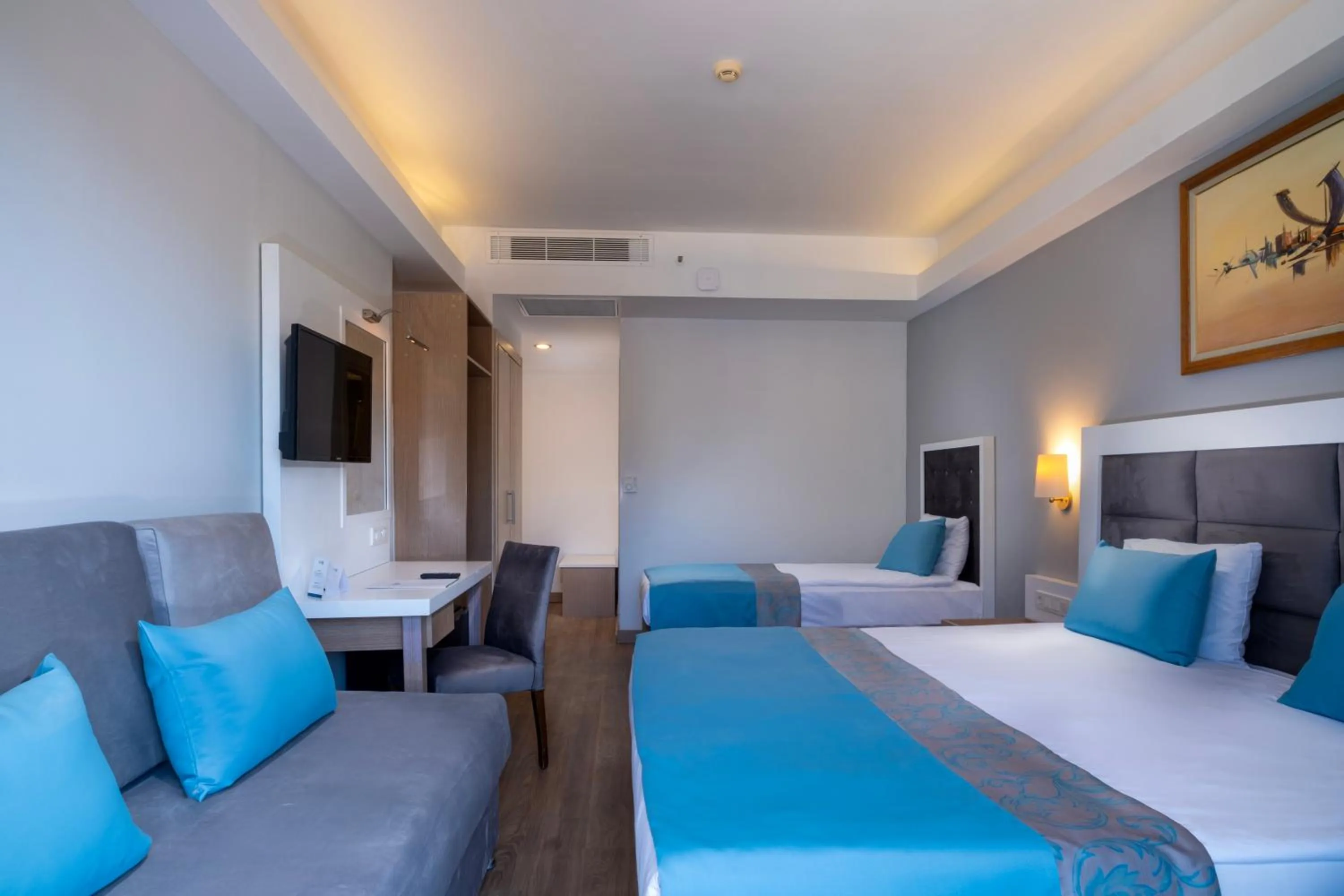 Bed in FORE RESORT & SPA